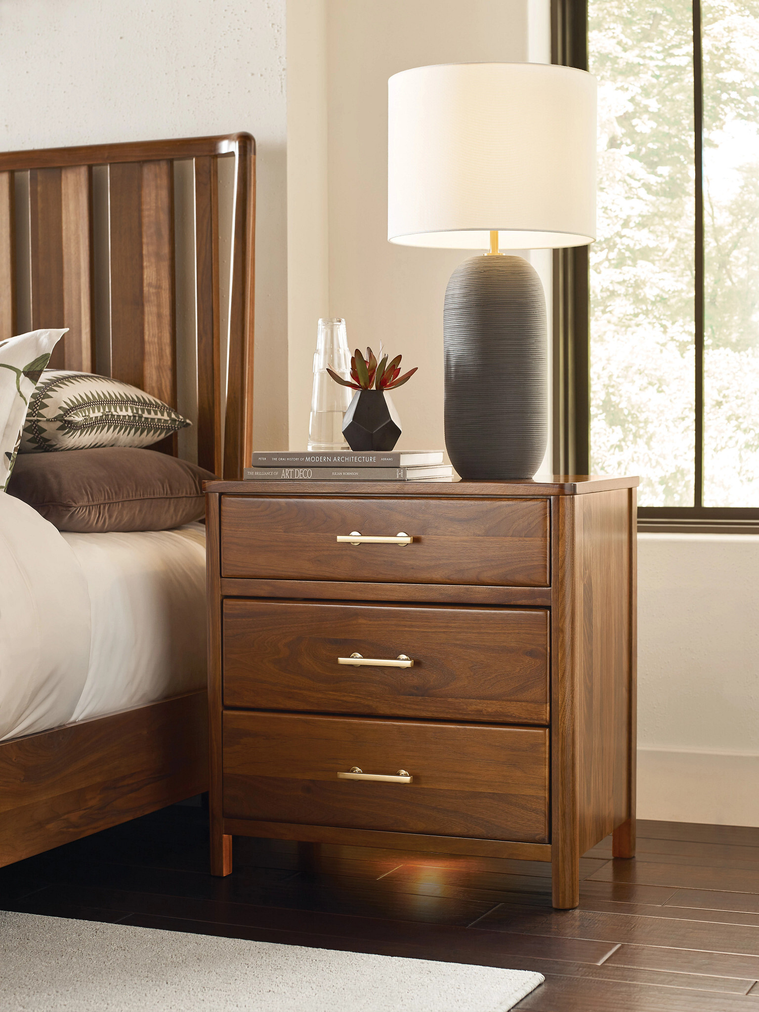 Monogram Ashburn Wood Slat Bedroom Set