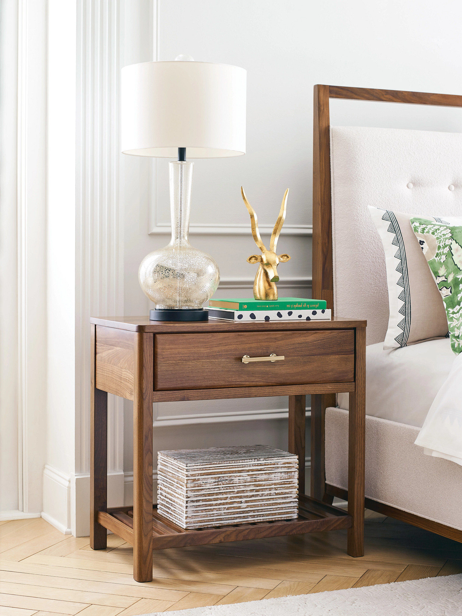 Monogram Ashburn Wood Slat Bedroom Set