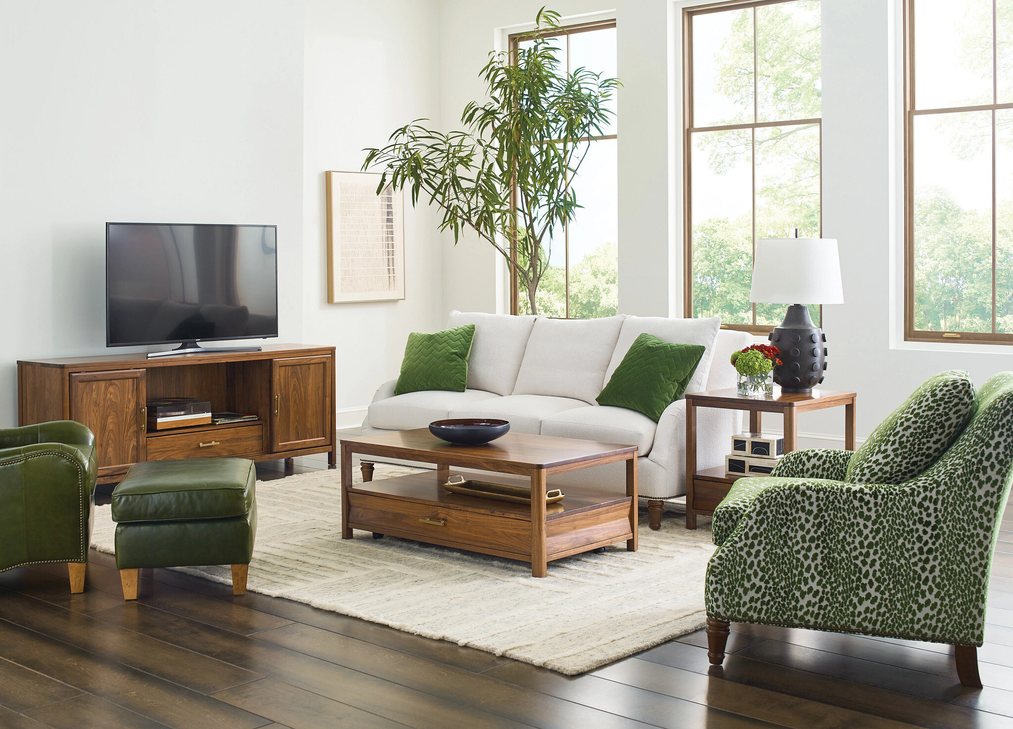 Monogram Parkway Rectangular Wood Coffee Table Set