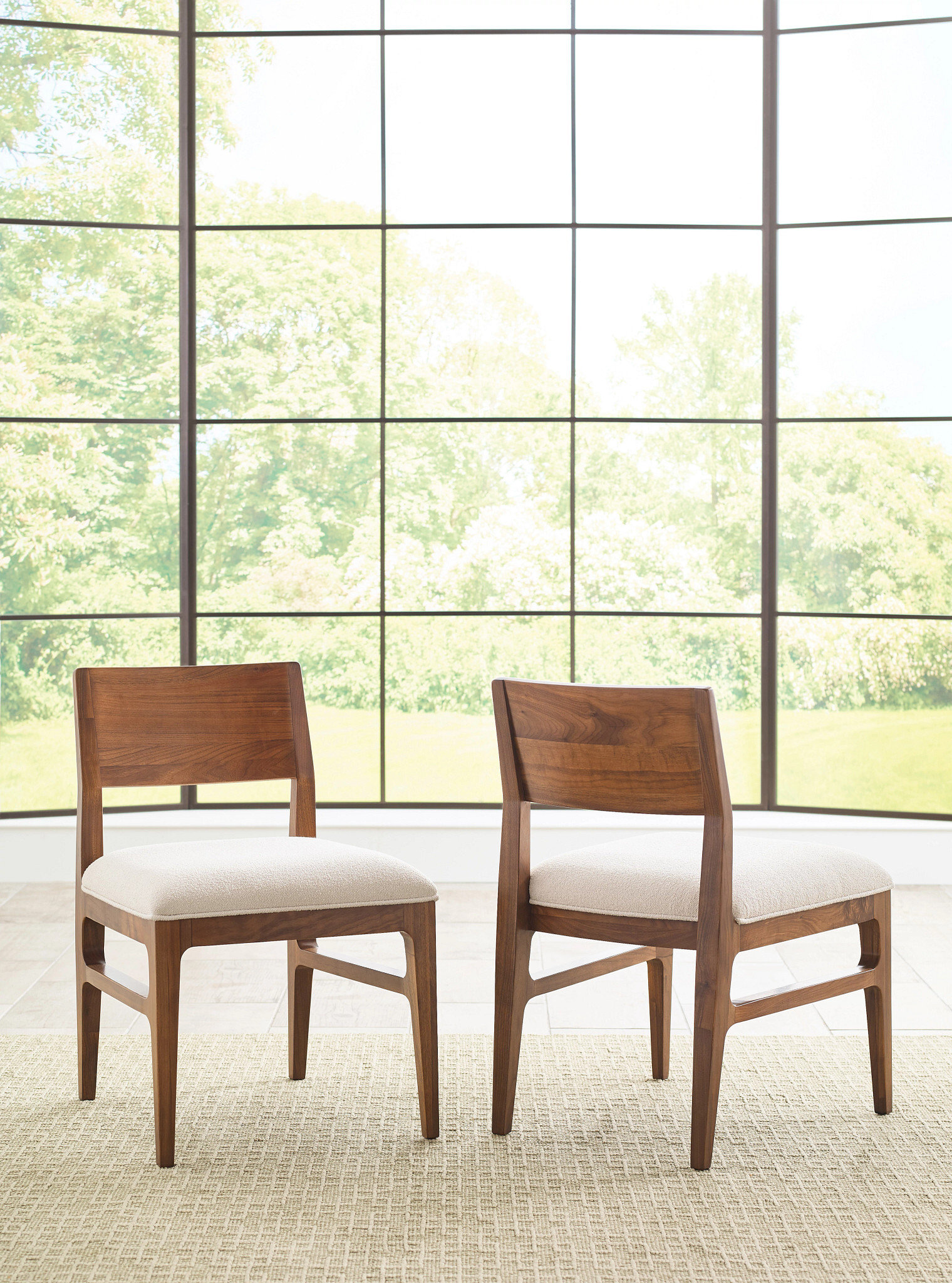 Monogram Mackie Wood/Fabric Dining Chair