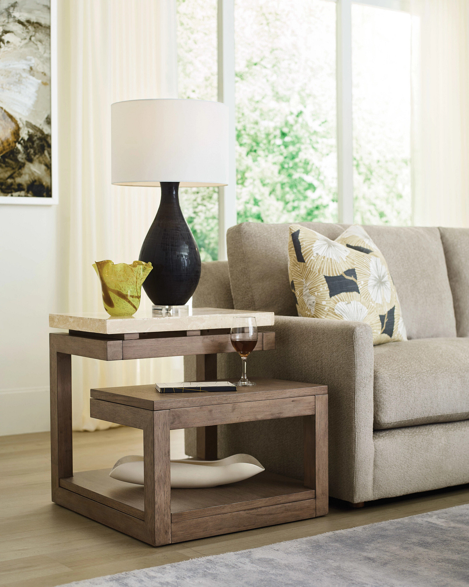 RECTANGULAR END TABLE