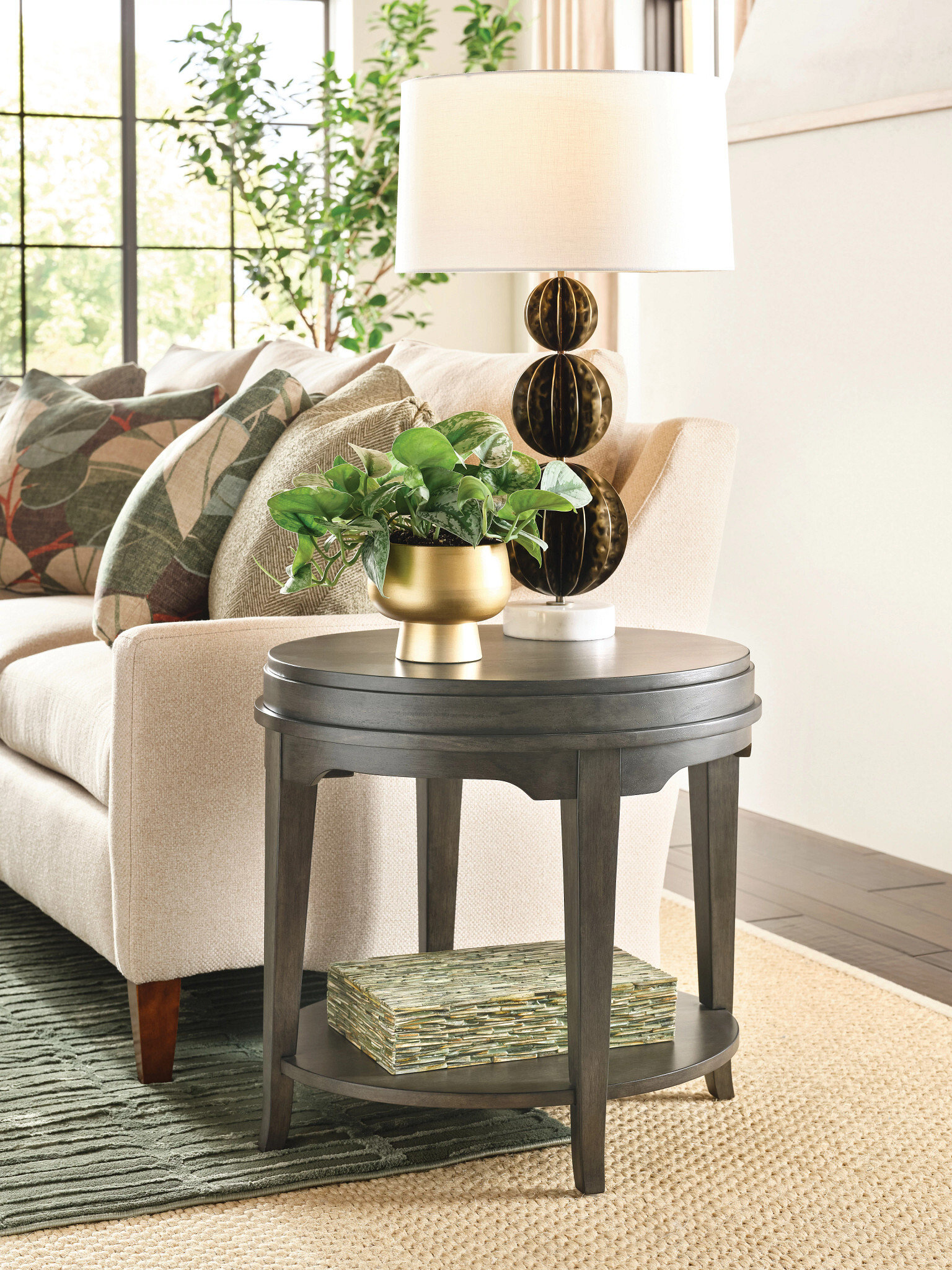 Nicolette-Hamilton Oval End Table