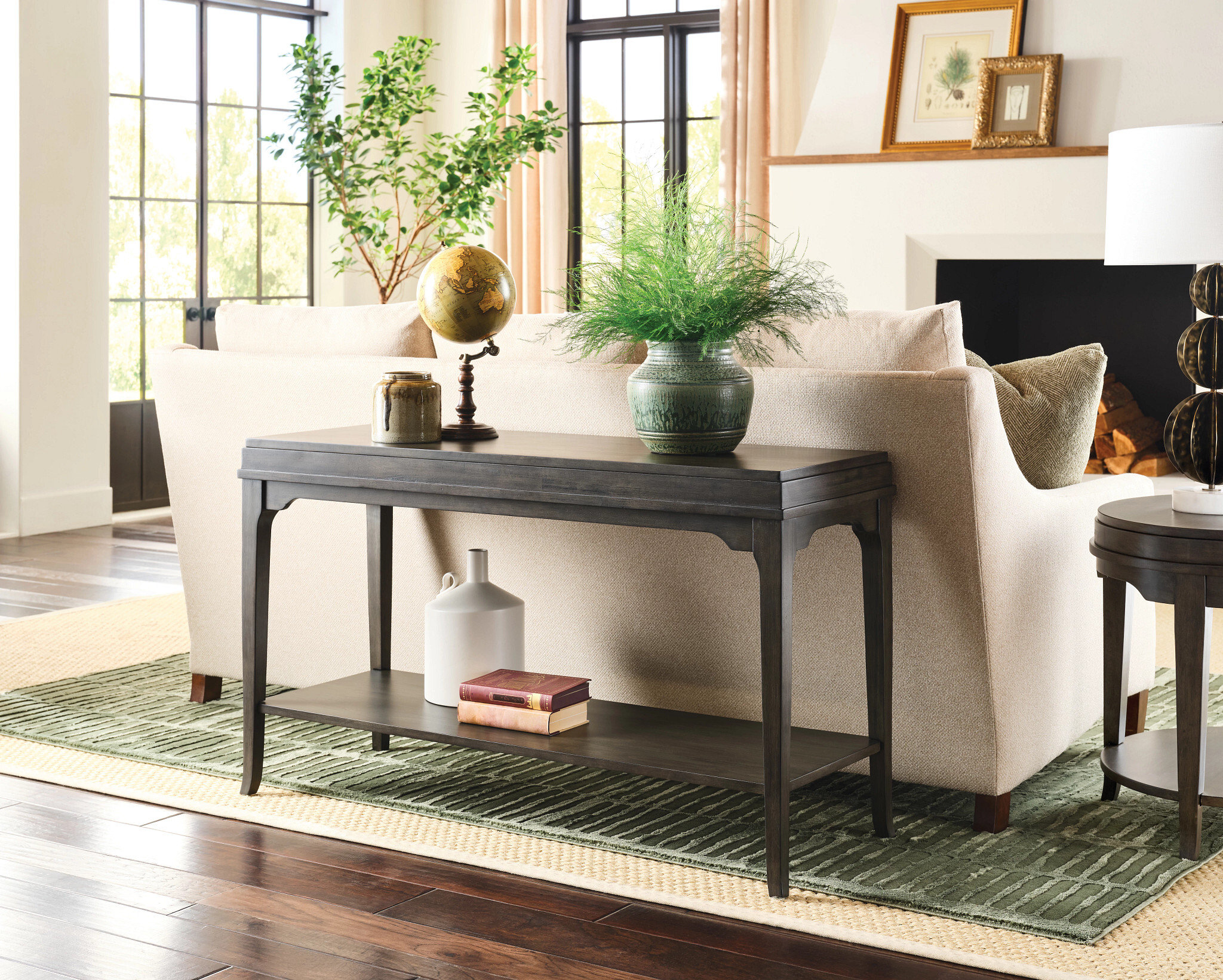 Transitional Sofa Console Table
