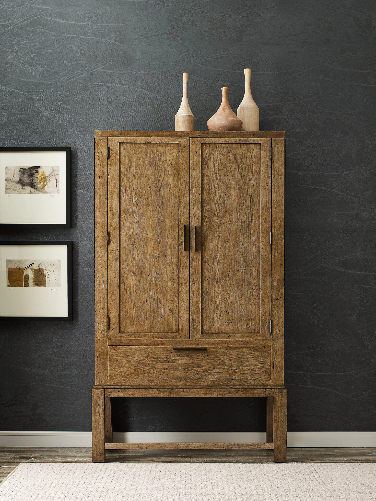 Skyline Brook Wood Armoire