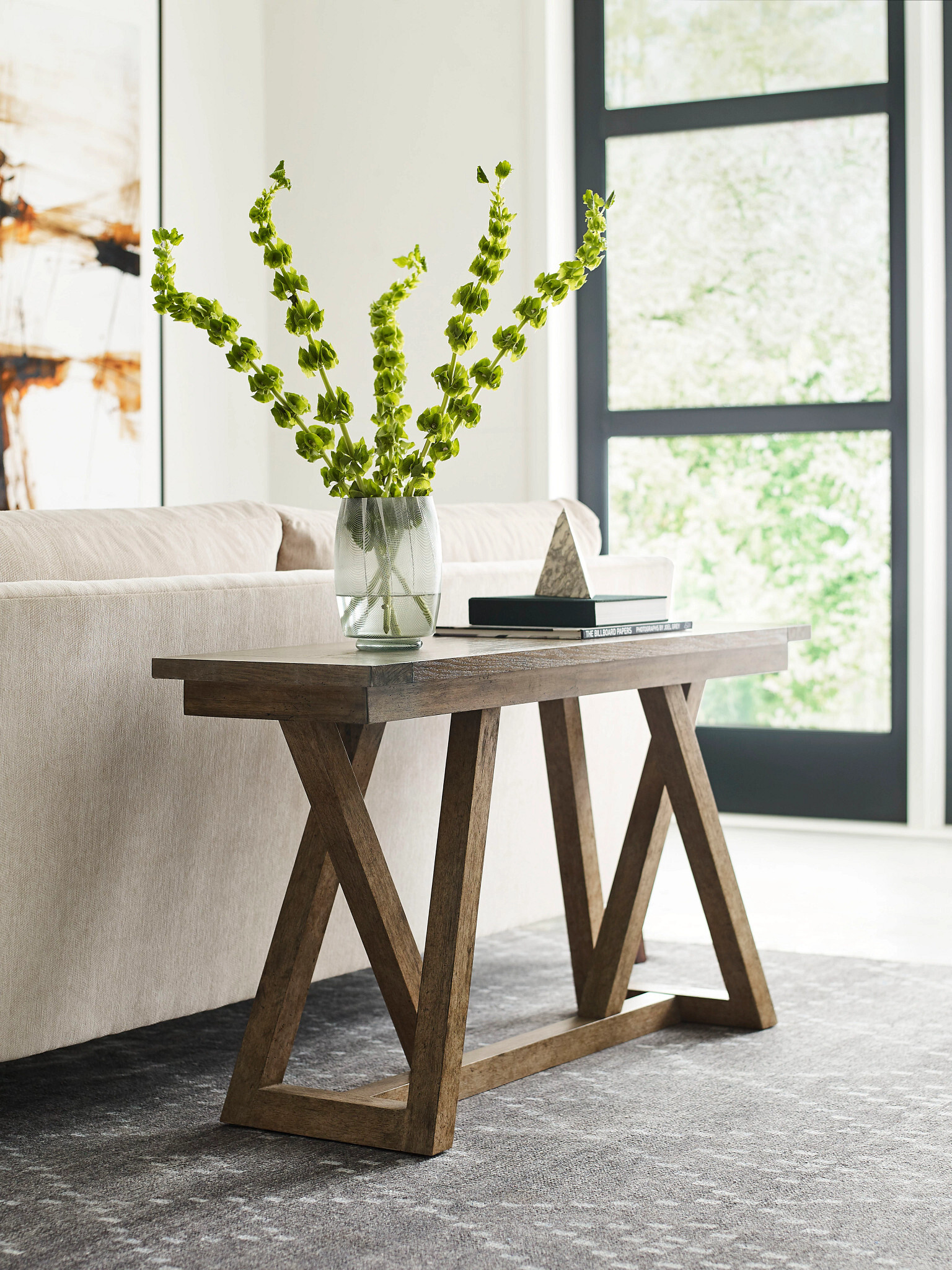 Skyline Evans Rectangular Wood Sofa Table