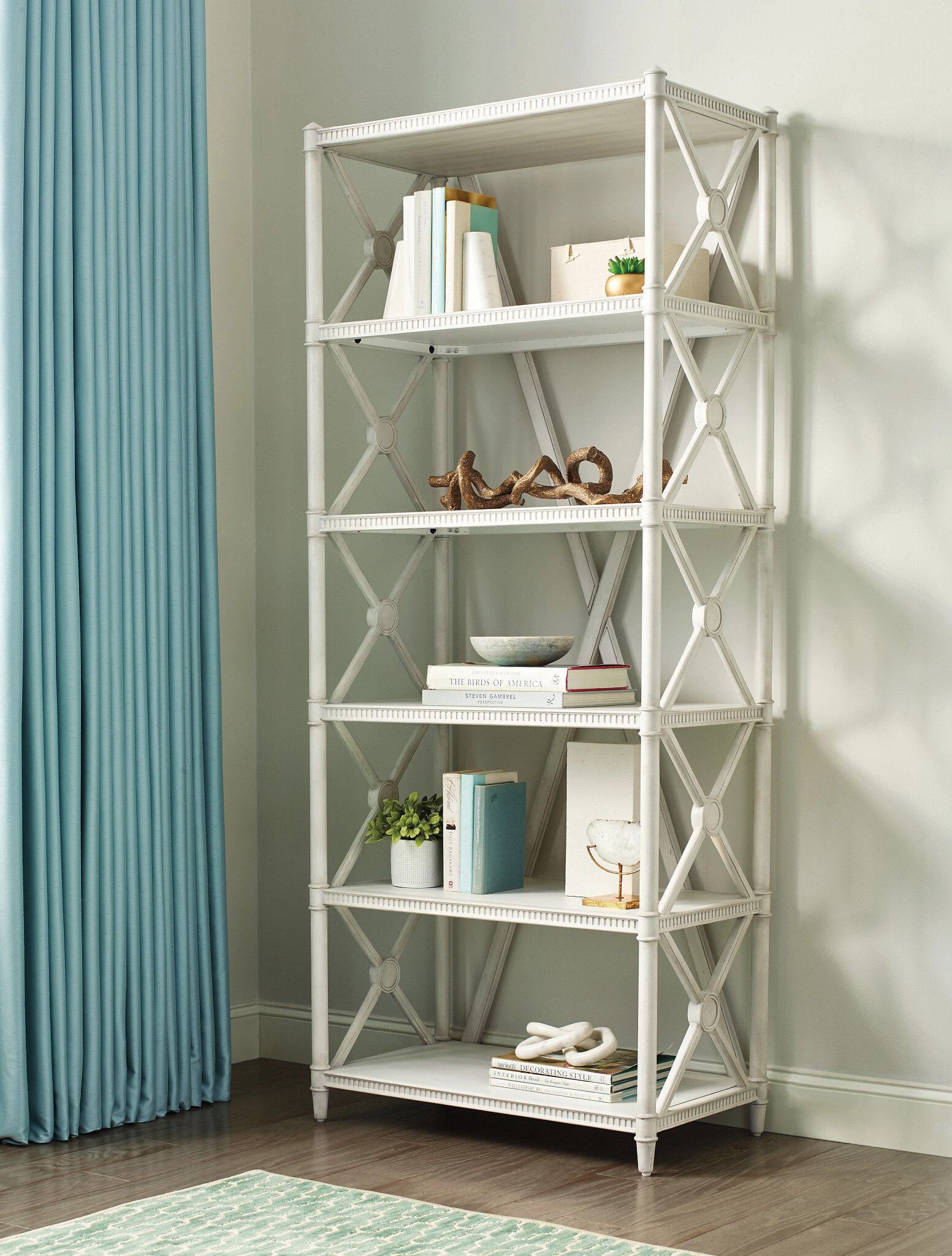 Terrace Wood Etagere w/5 Shelves