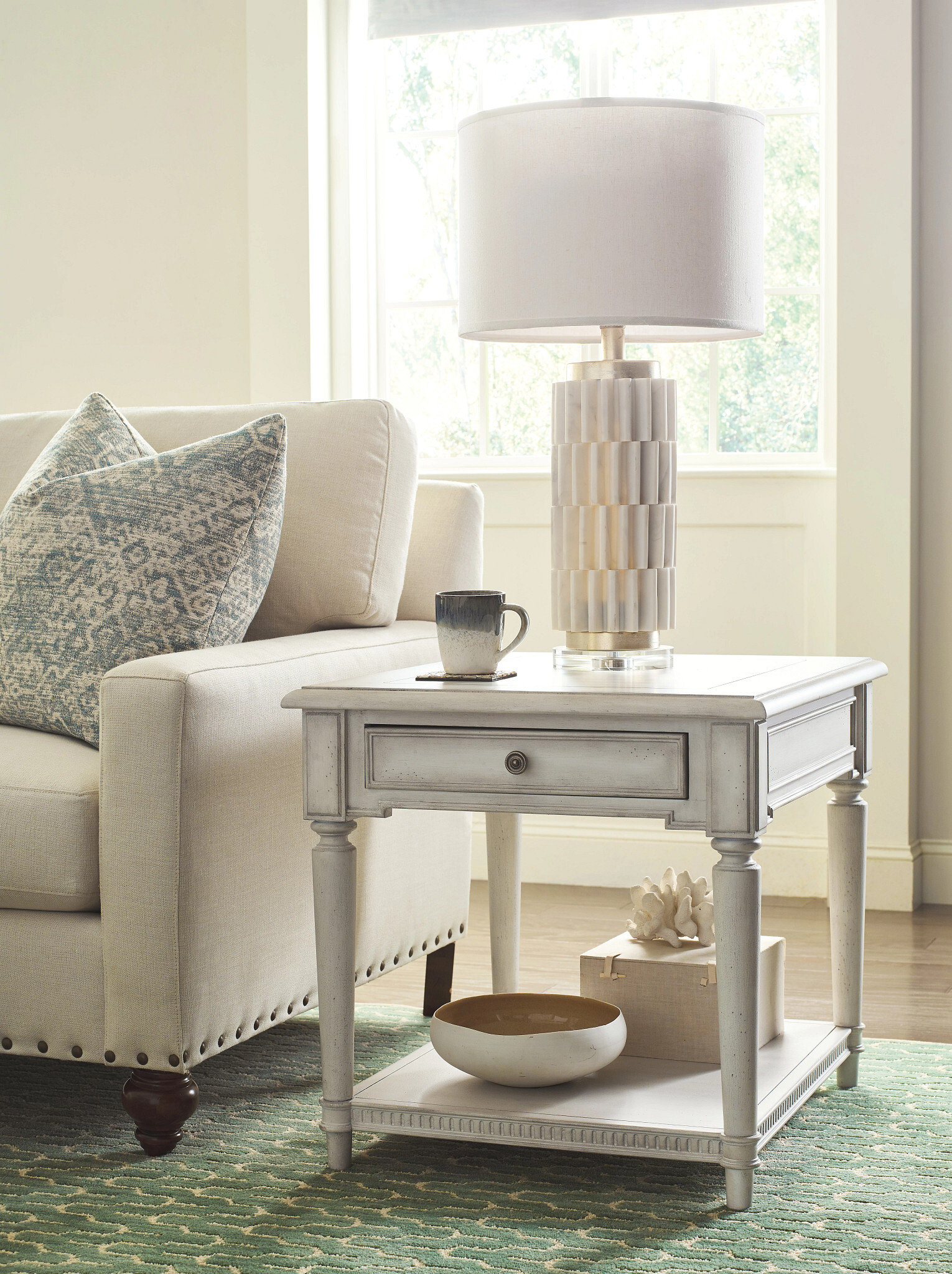 Terrace Drawer End Table