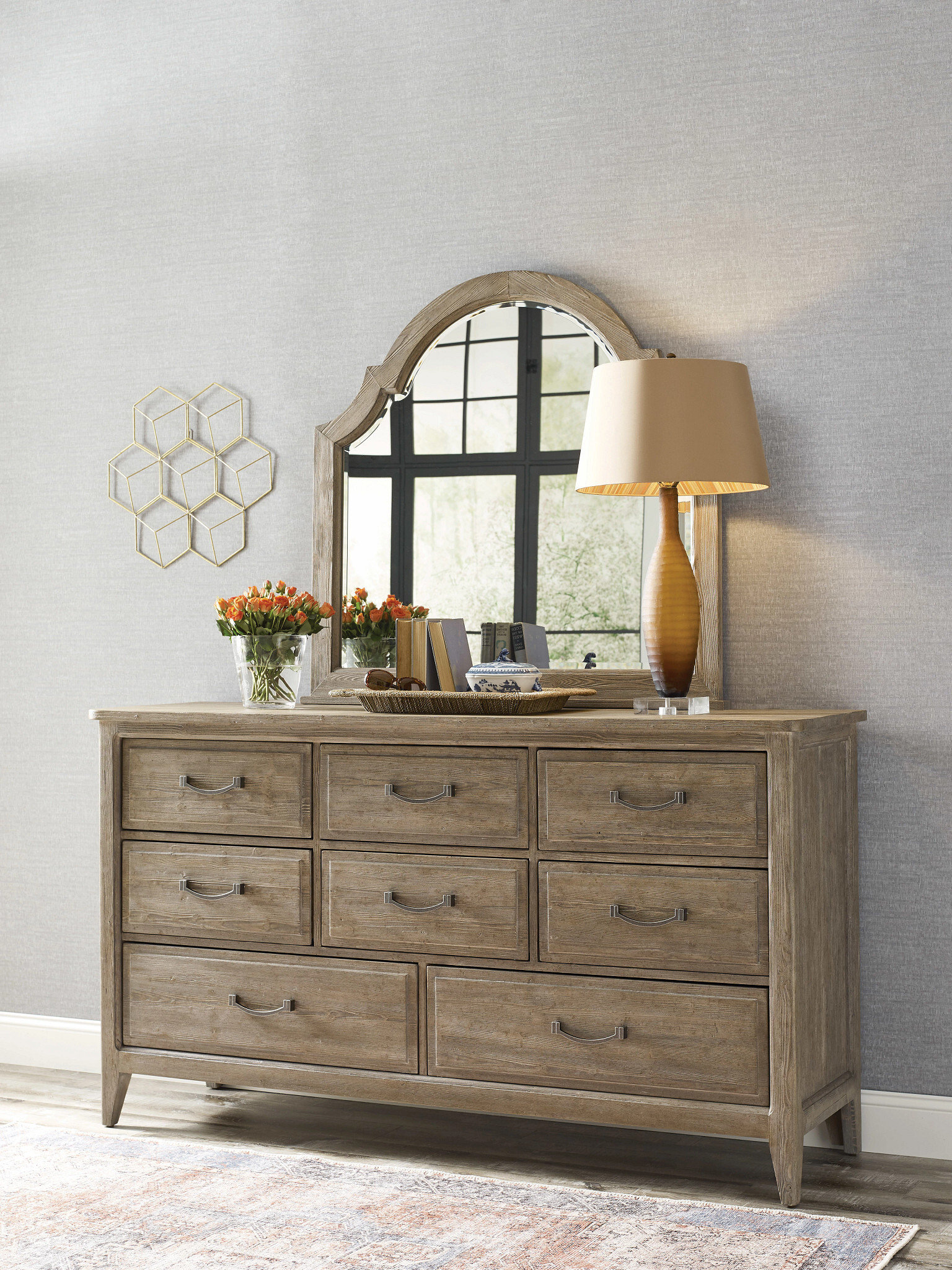 Urban Cottage Albion Irregular Wood/Glass Mirror