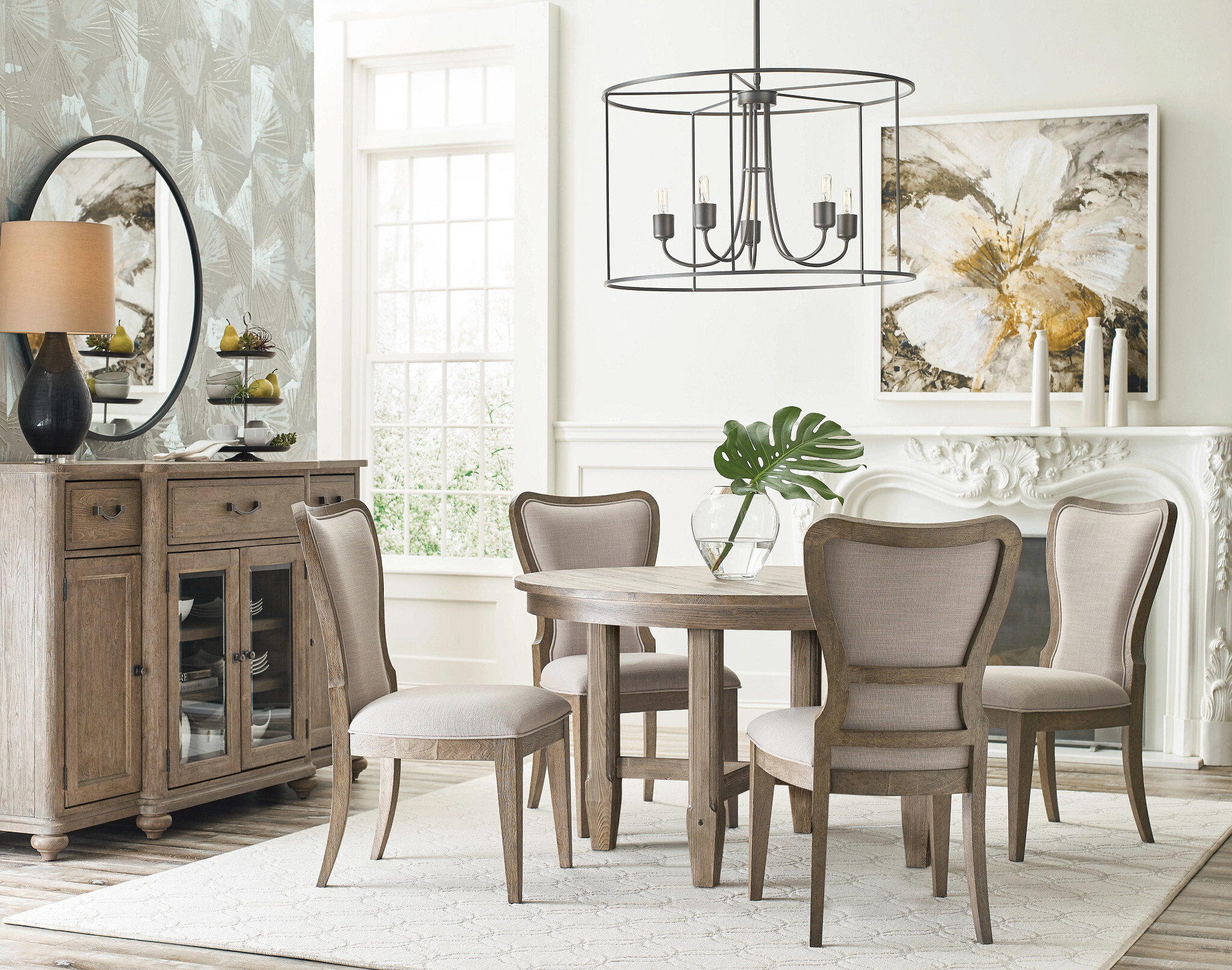 Urban Cottage Merritt Fabric/Wood Upholstered Side Chair