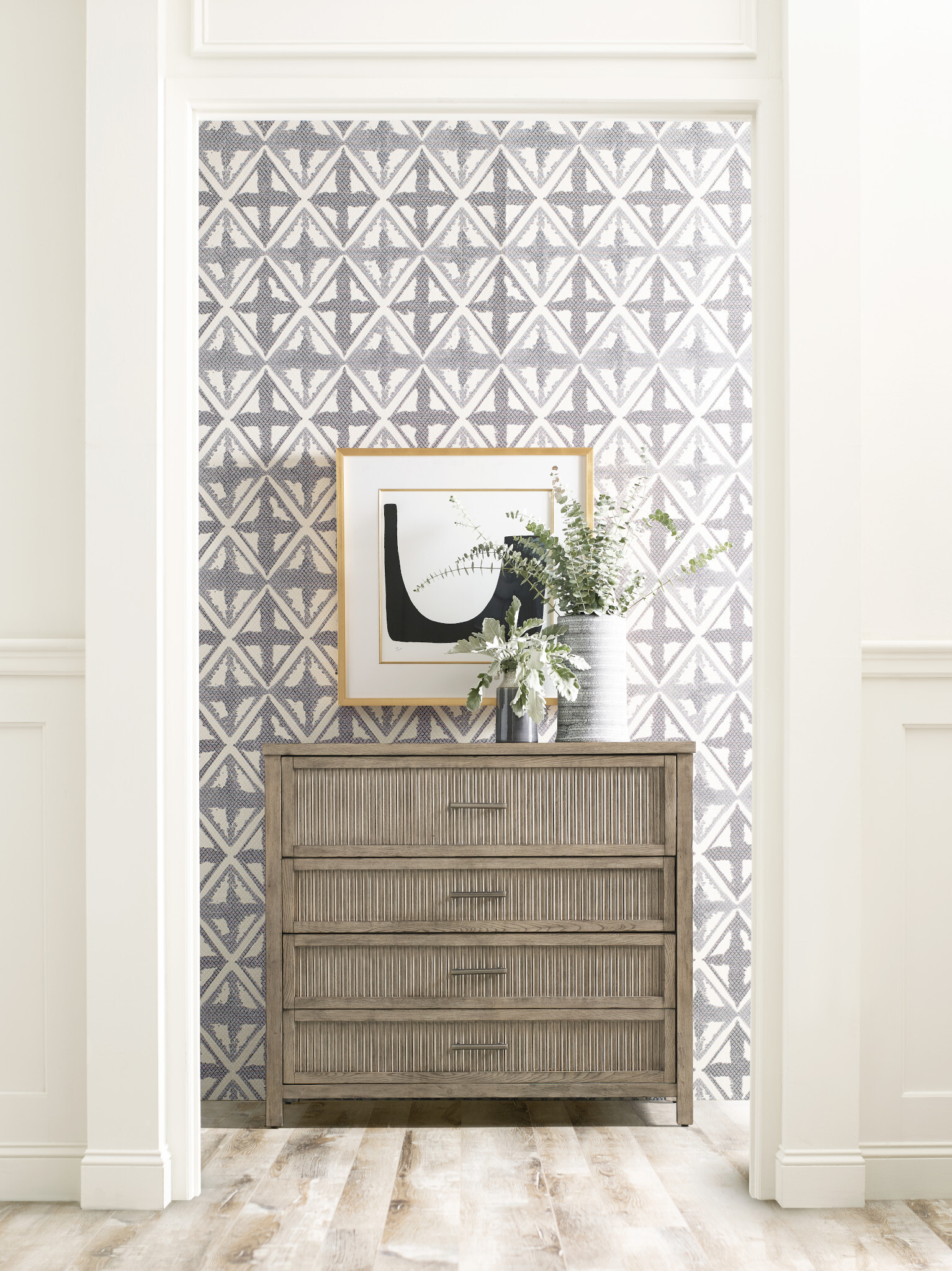 West Fork Jacksonville Fabric/Wood Panel Bedroom Set