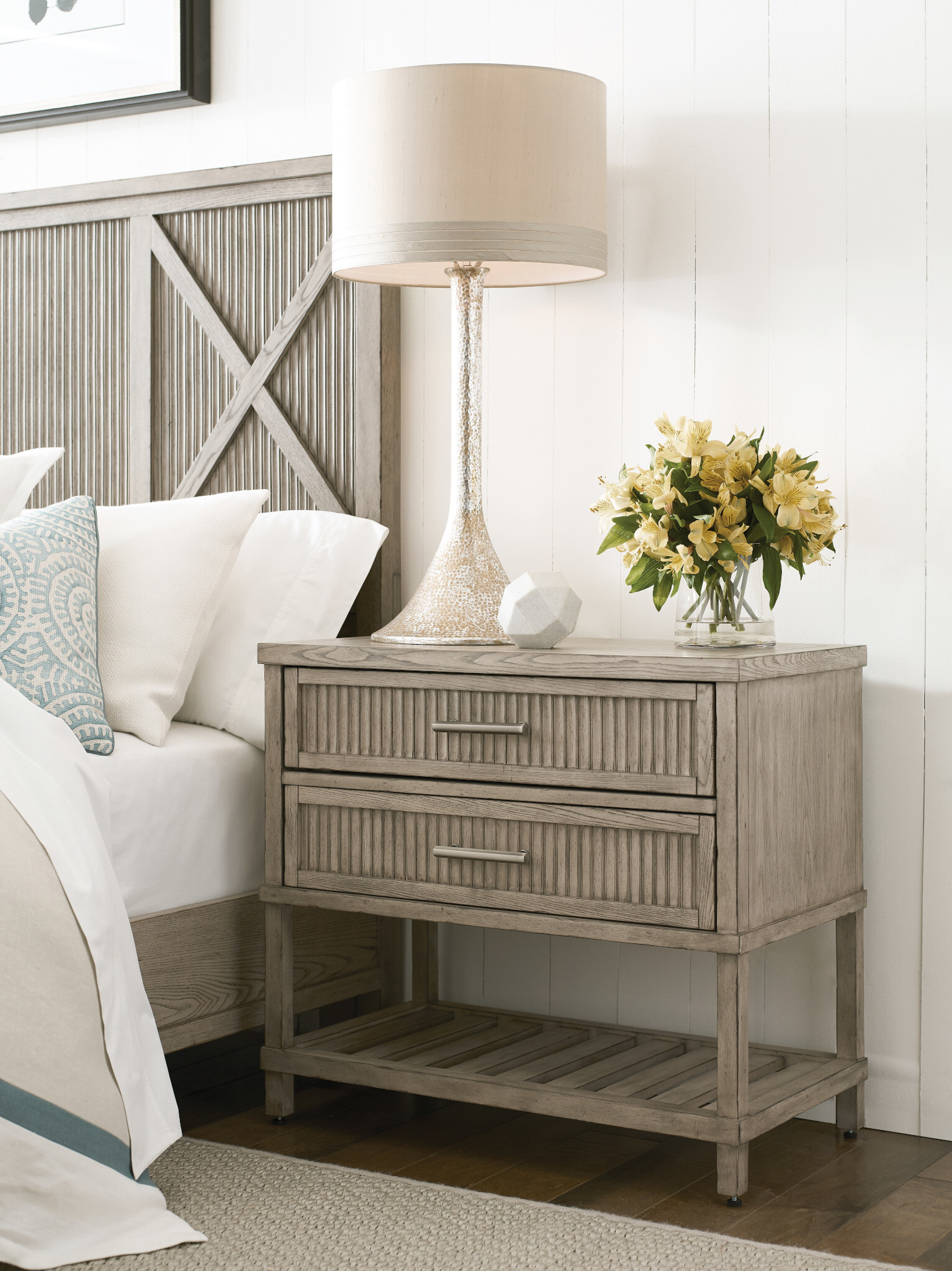 West Fork Harrison Wood Nightstand w/2 Drawers