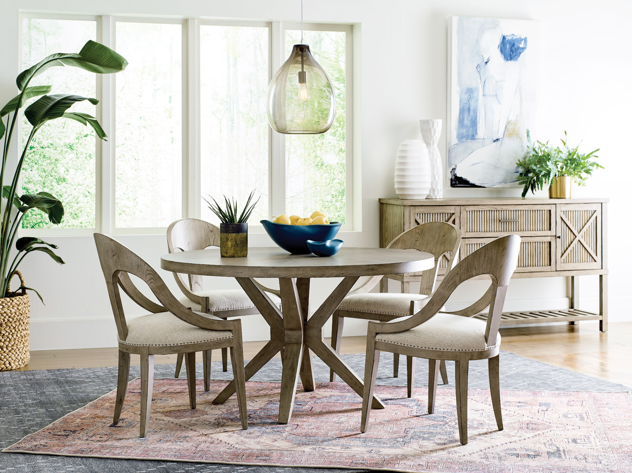 West Fork Hardy Round Wood Dining Table