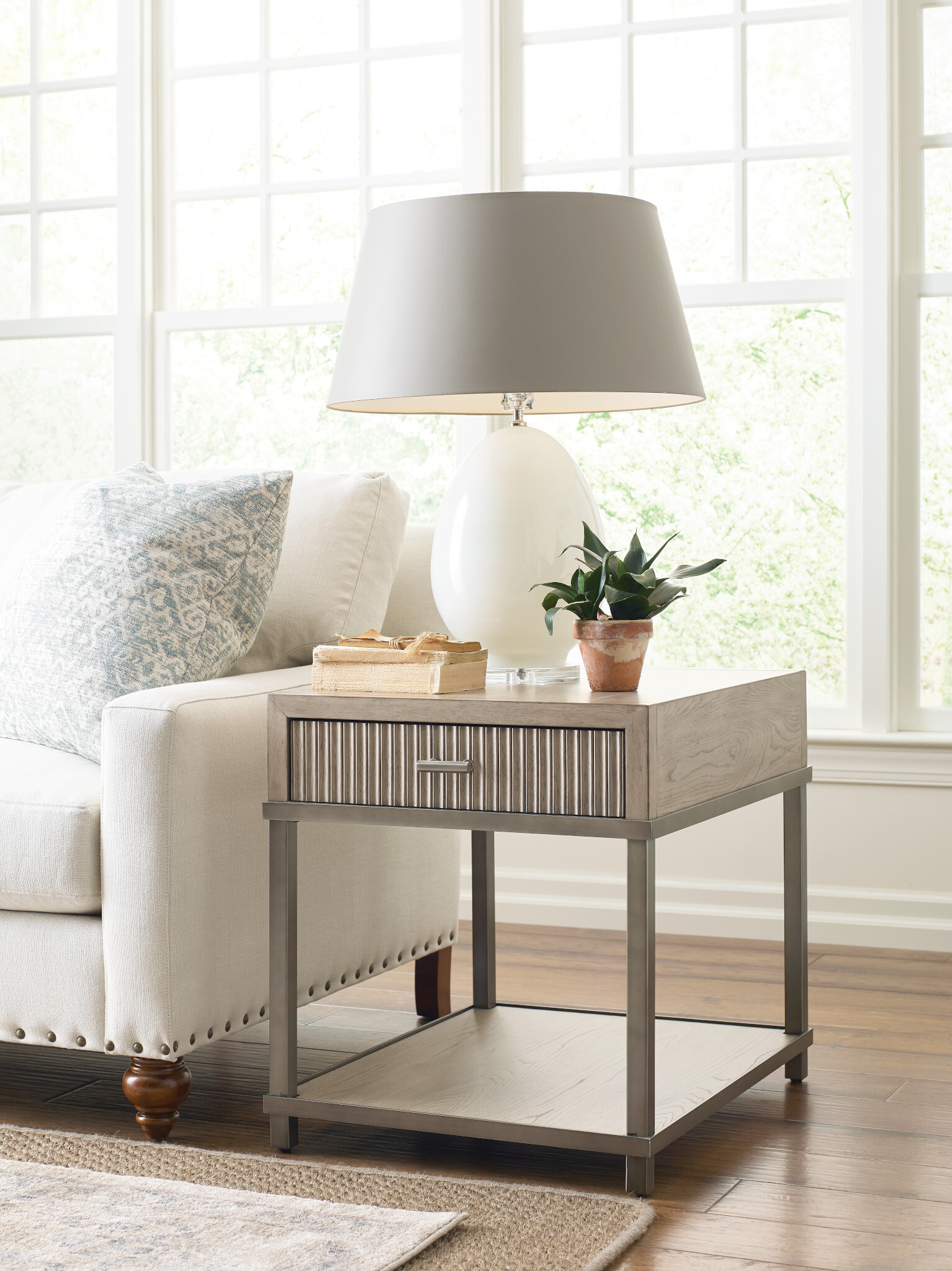 West Fork Bailey Wood/Metal Coffee Table Set
