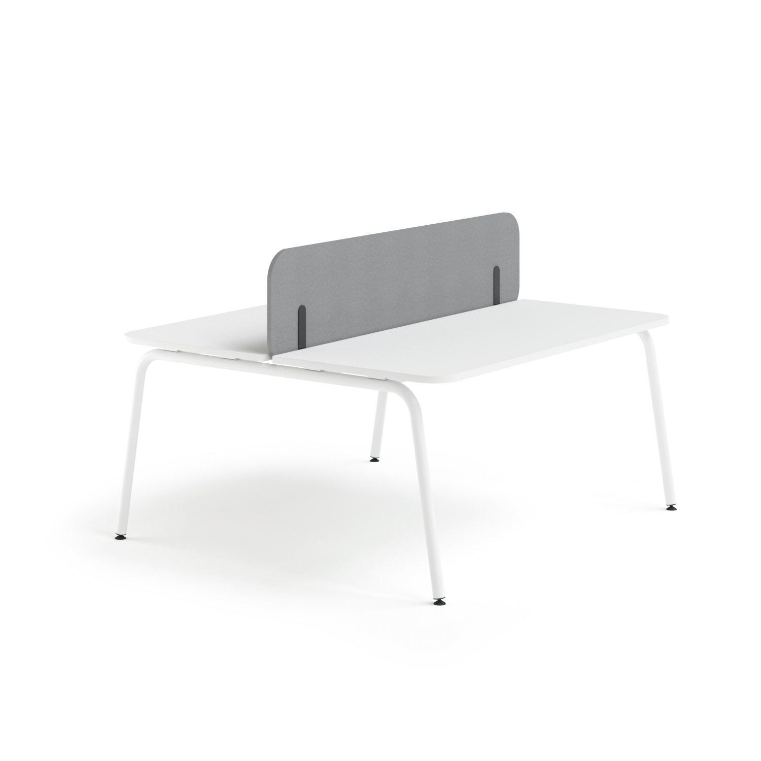 Nova O D56.7" Rectangular Office 2-Desk Bench w/2 Scallops