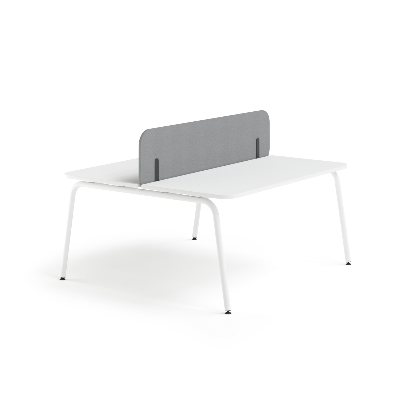 Nova U D56.7" Rectangular Office 4-Desk Bench