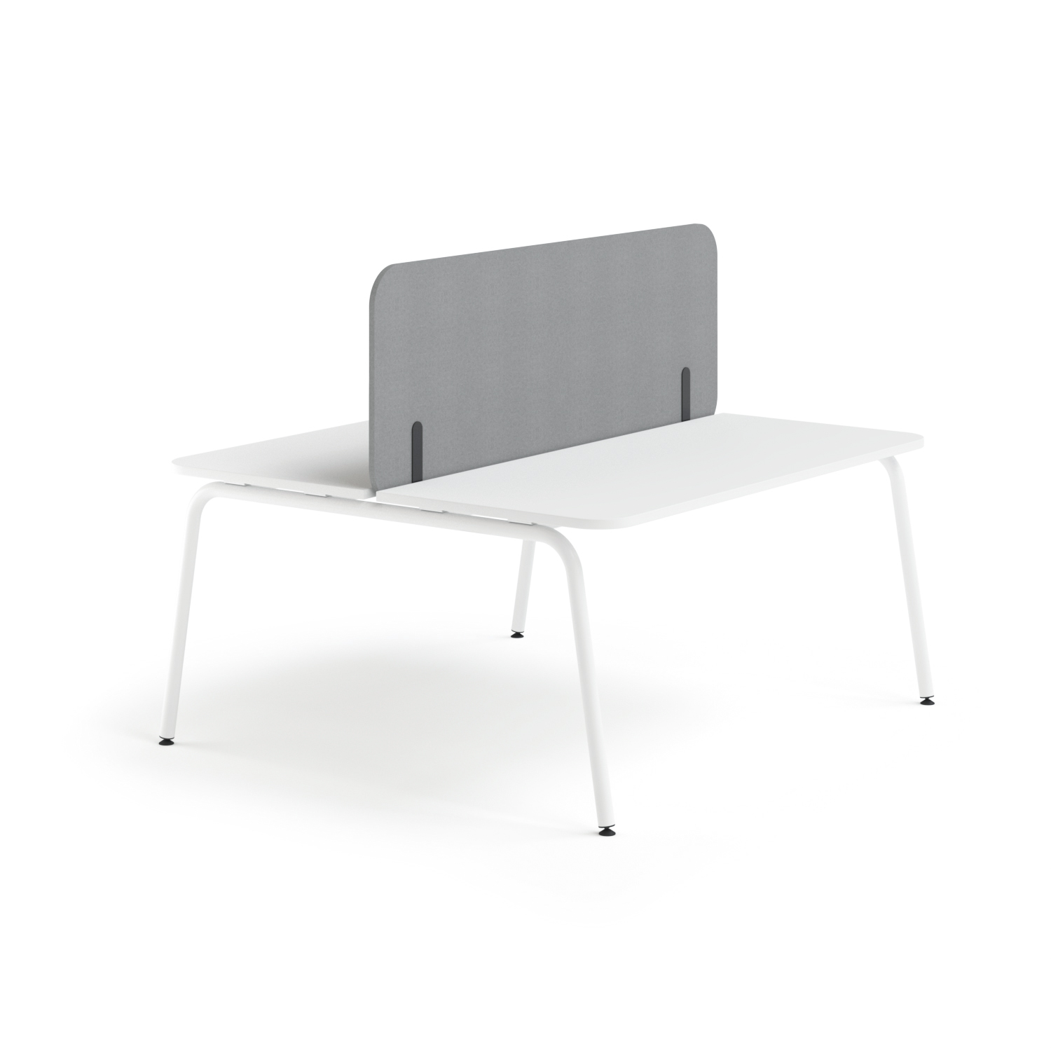 Nova U D56.7" Rectangular Office 4-Desk Bench w/4 Grommets