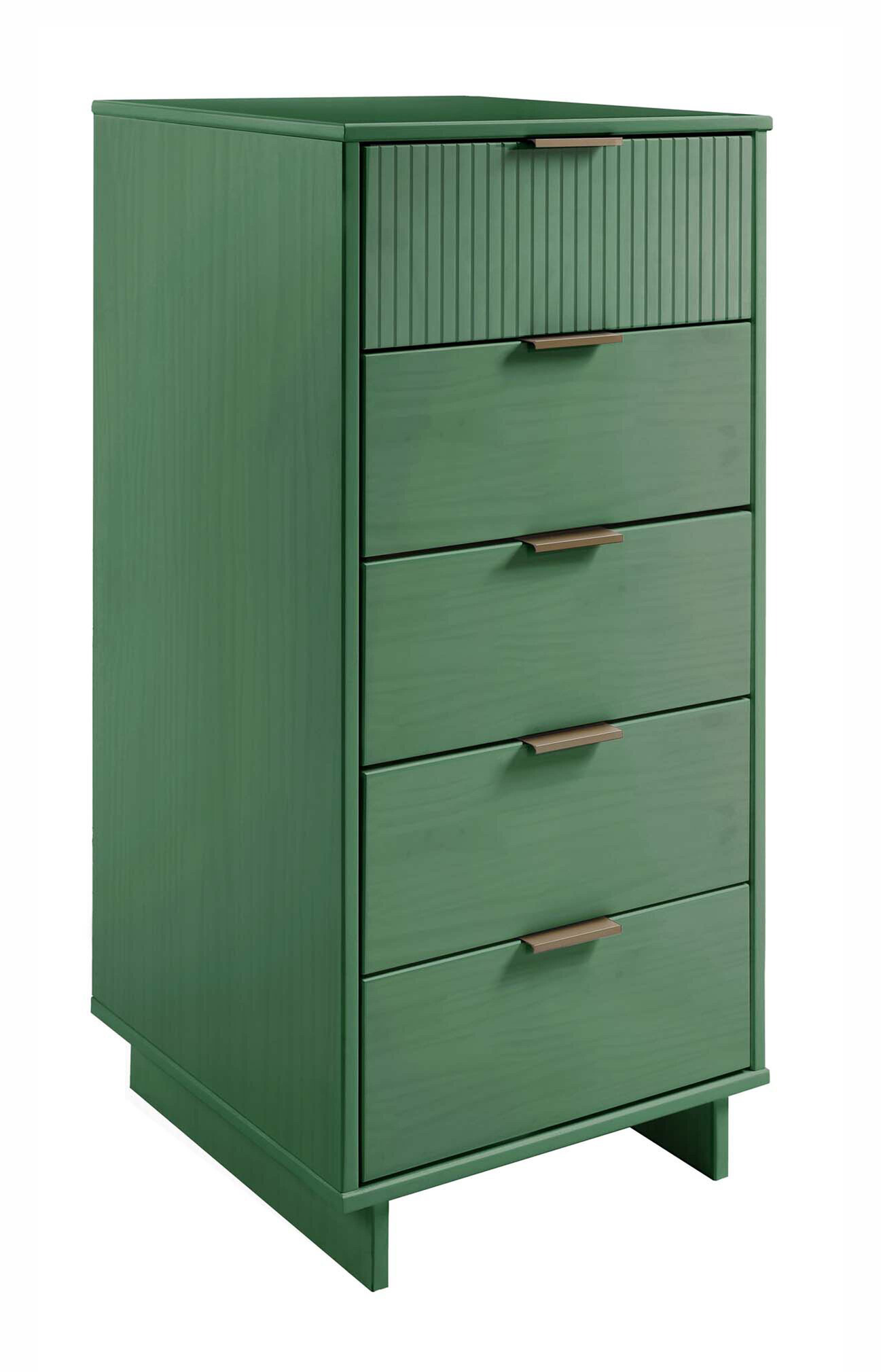 Manhattan Comfort Granville W23.62" Tall Wood Dresser, Sage Green Manhattan Comfort Granville W23.62" Tall Wood Dresser, Sage Green