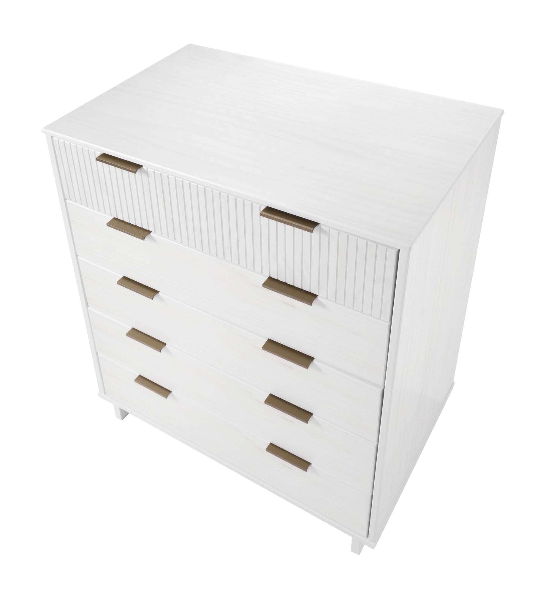 Manhattan 45.27" Tall Wood Dresser, White