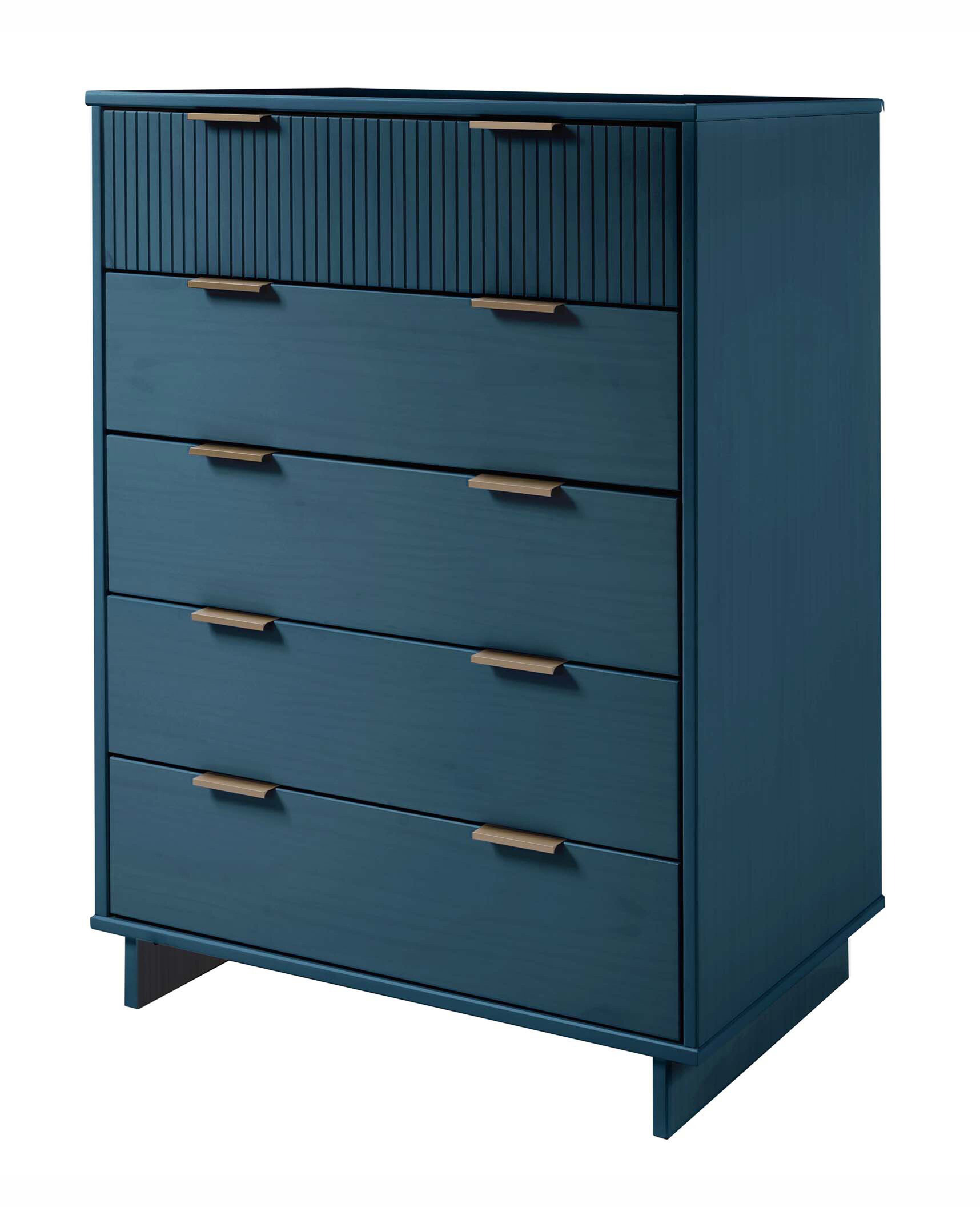 Granville 45.27-inch Tall Wood Dresser w/5 Full Extension Drawers