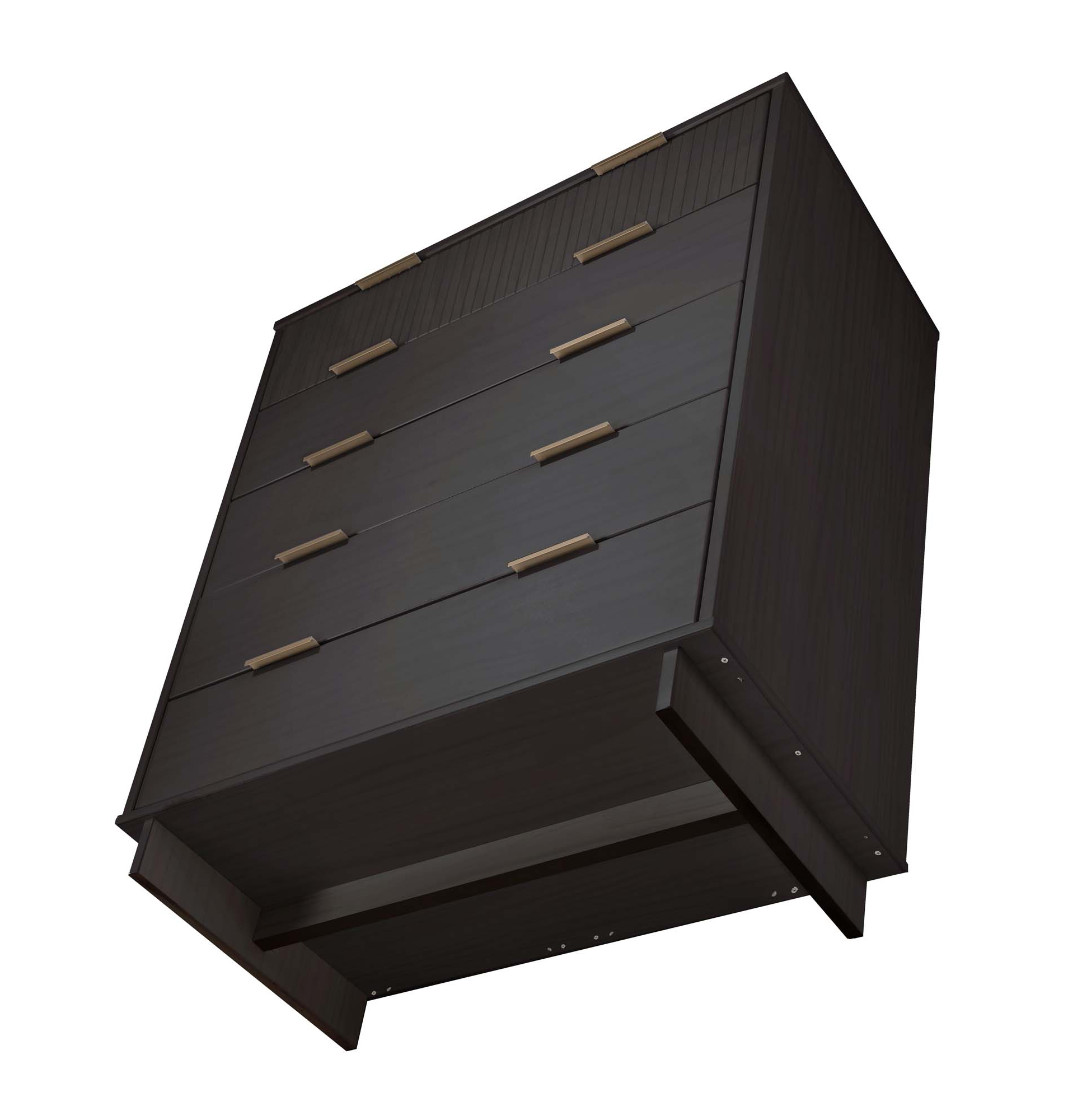 Granville 45.27-inch Tall Wood Dresser w/5 Full Extension Drawers