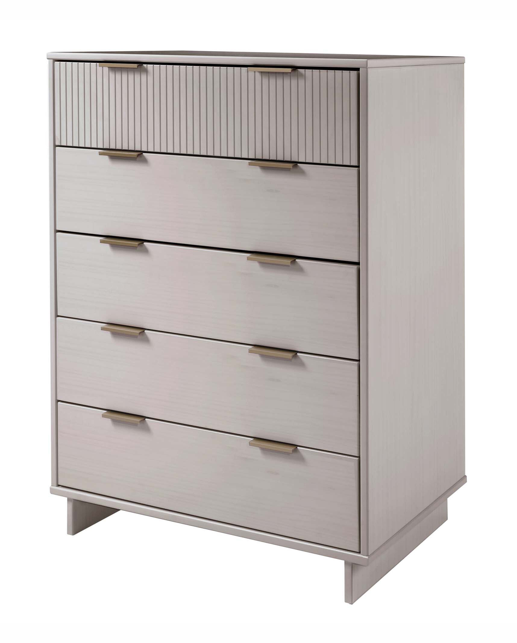 Granville 45.27-inch Tall Wood Dresser w/5 Full Extension Drawers
