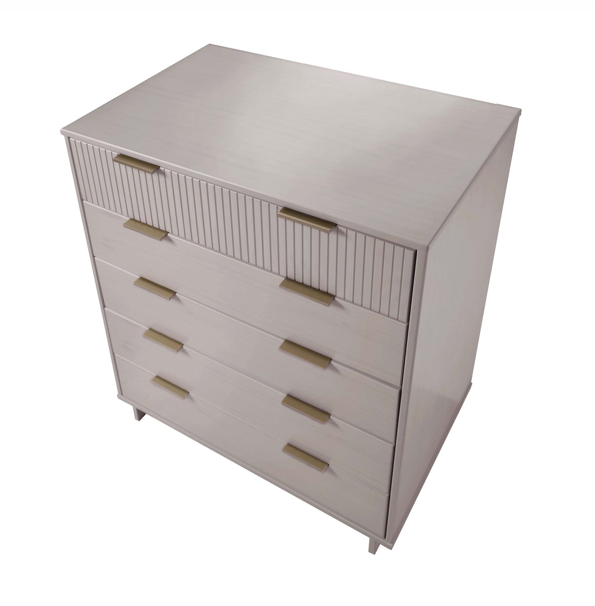 Granville 45.27-inch Tall Wood Dresser w/5 Full Extension Drawers