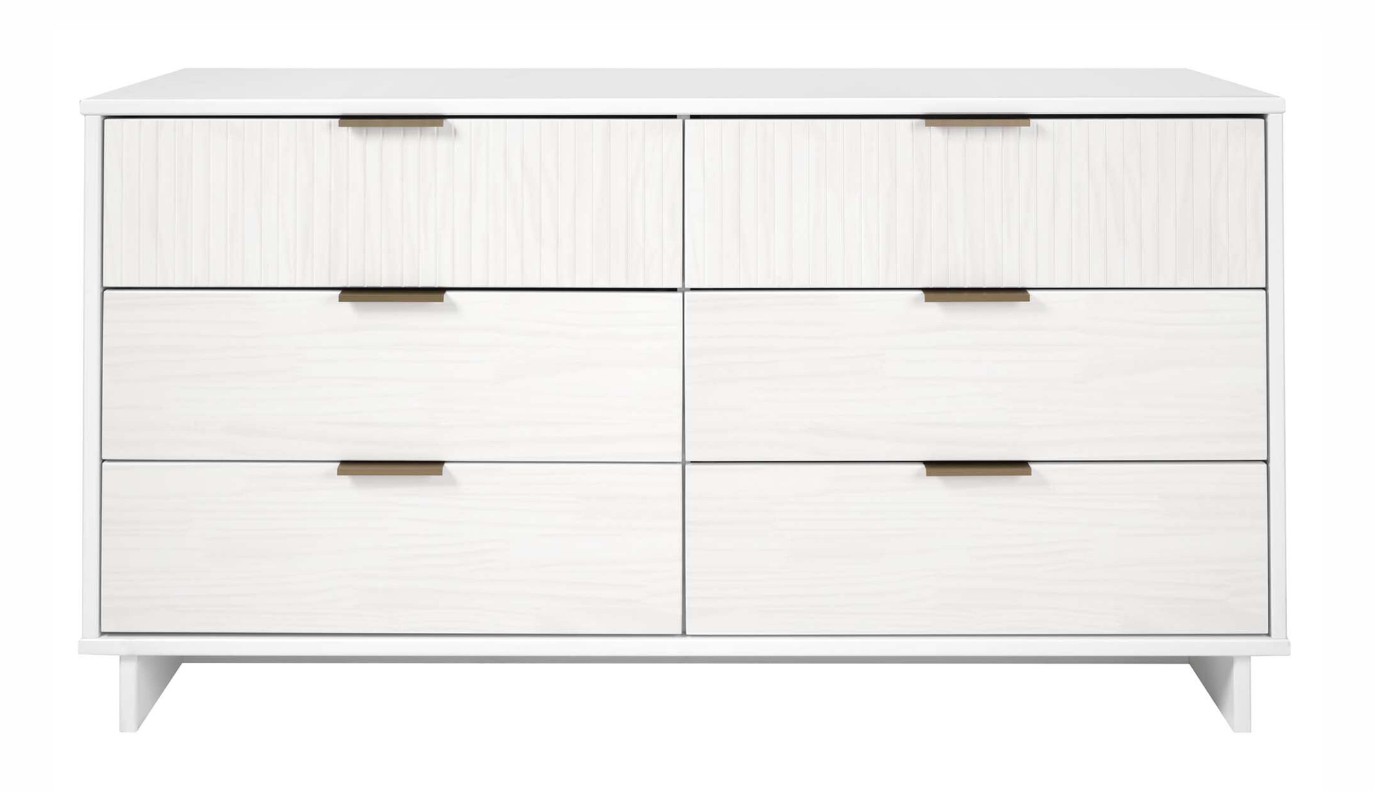Granville 55.07-inch Wide Wood Double Dresser w/6 Full Extension Drawers