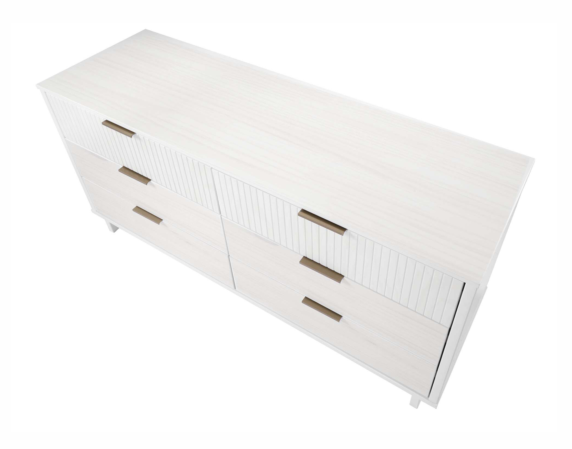 Granville 55.07-inch Wide Wood Double Dresser w/6 Full Extension Drawers