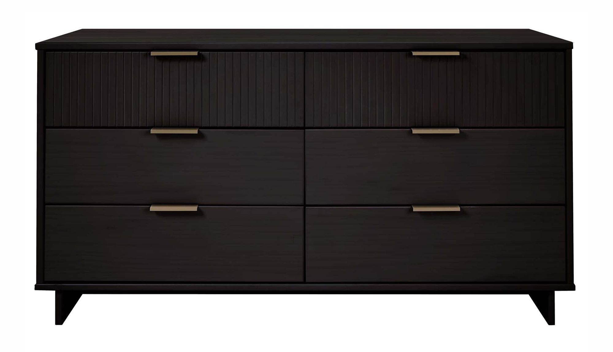 Granville 55.07-inch Wide Wood Double Dresser w/6 Full Extension Drawers