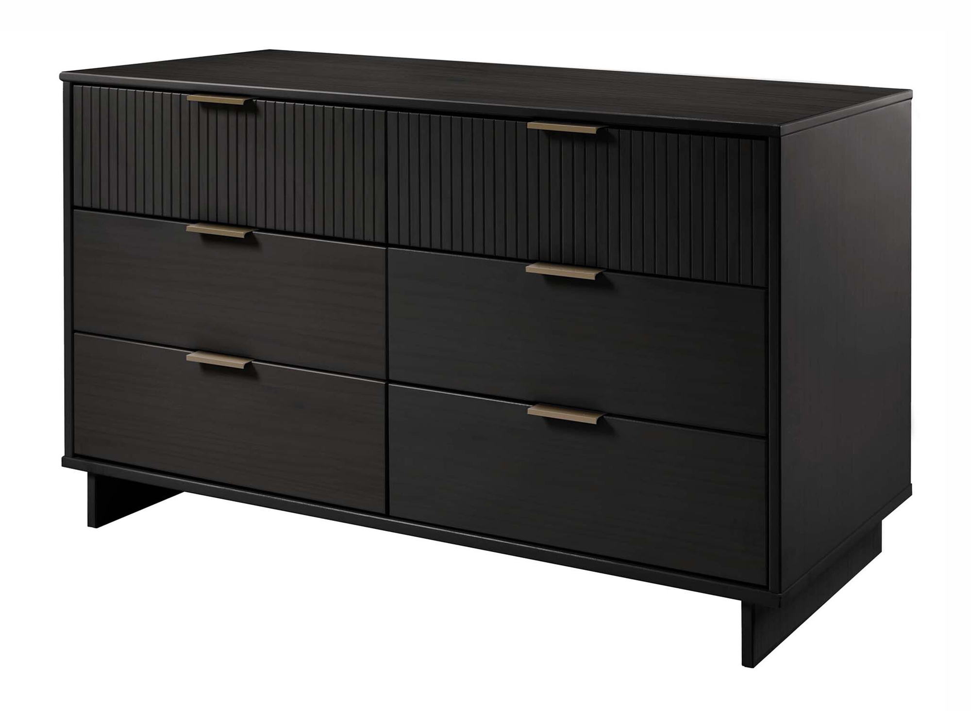 Granville 55.07-inch Wide Wood Double Dresser w/6 Full Extension Drawers