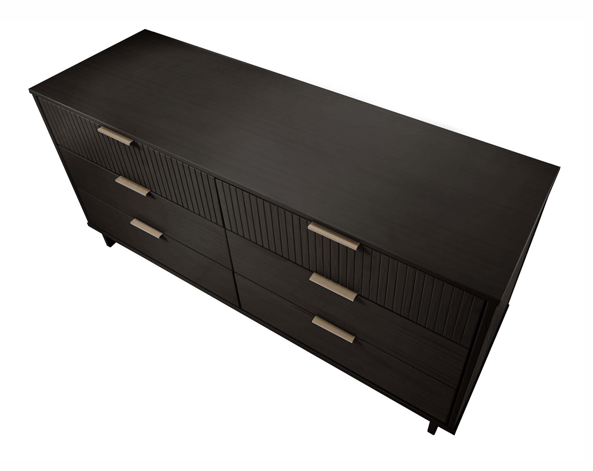 Granville 55.07-inch Wide Wood Double Dresser w/6 Full Extension Drawers