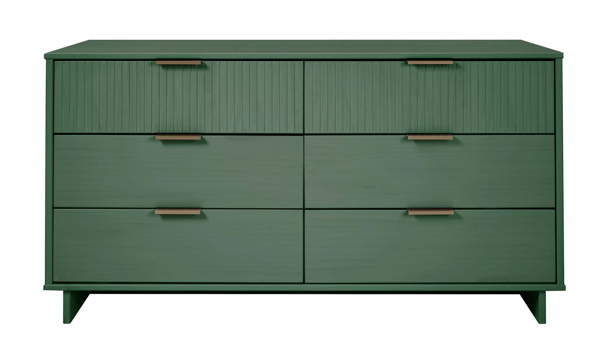 Granville 55.07-inch Wide Wood Double Dresser w/6 Full Extension Drawers