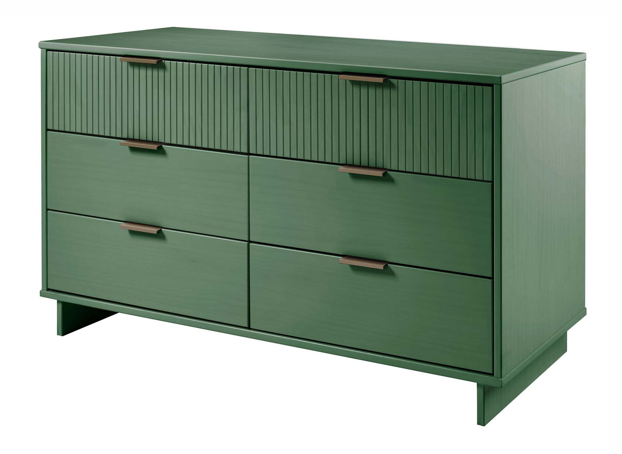 Granville 55.07-inch Wide Wood Double Dresser w/6 Full Extension Drawers