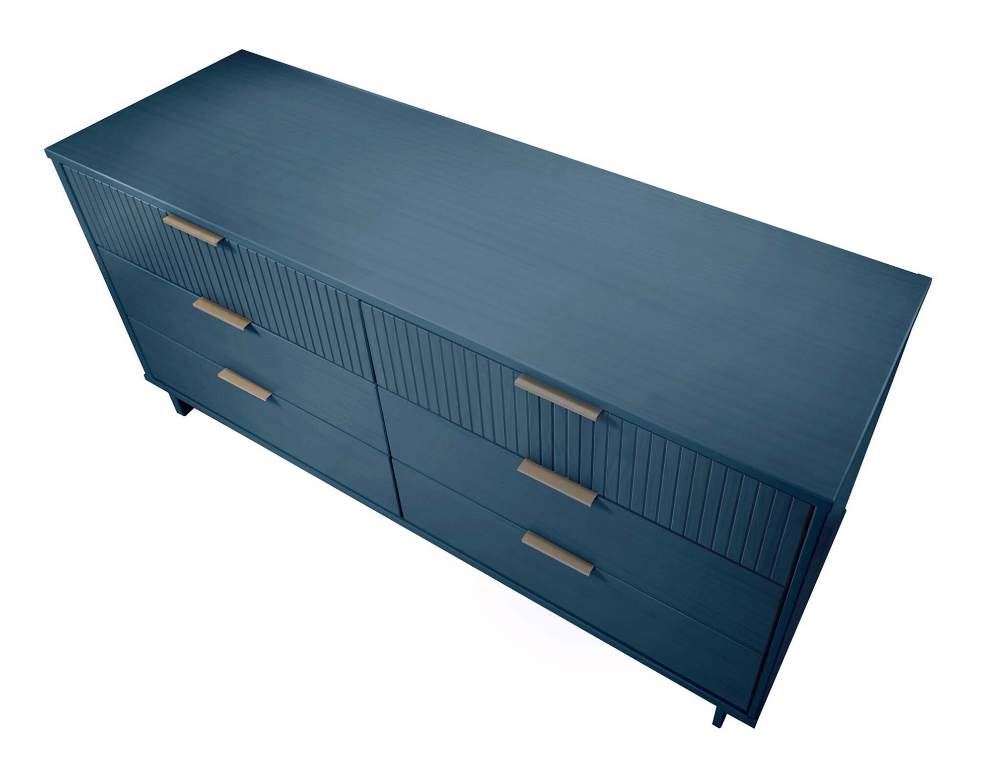 Granville 55.07-inch Wide Wood Double Dresser w/6 Full Extension Drawers