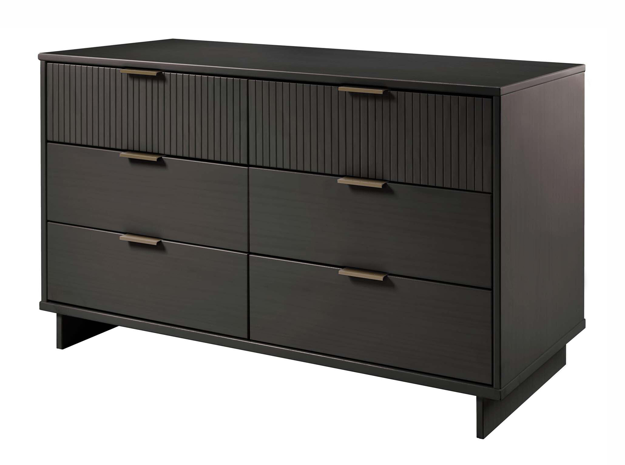 Granville 55.07-inch Wide Wood Double Dresser w/6 Full Extension Drawers