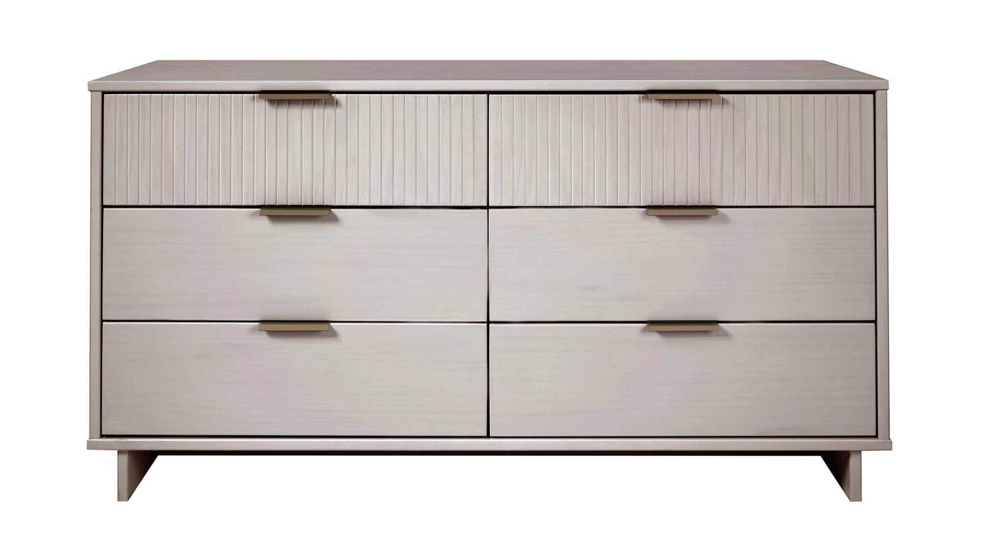Granville 55.07-inch Wide Wood Double Dresser w/6 Full Extension Drawers