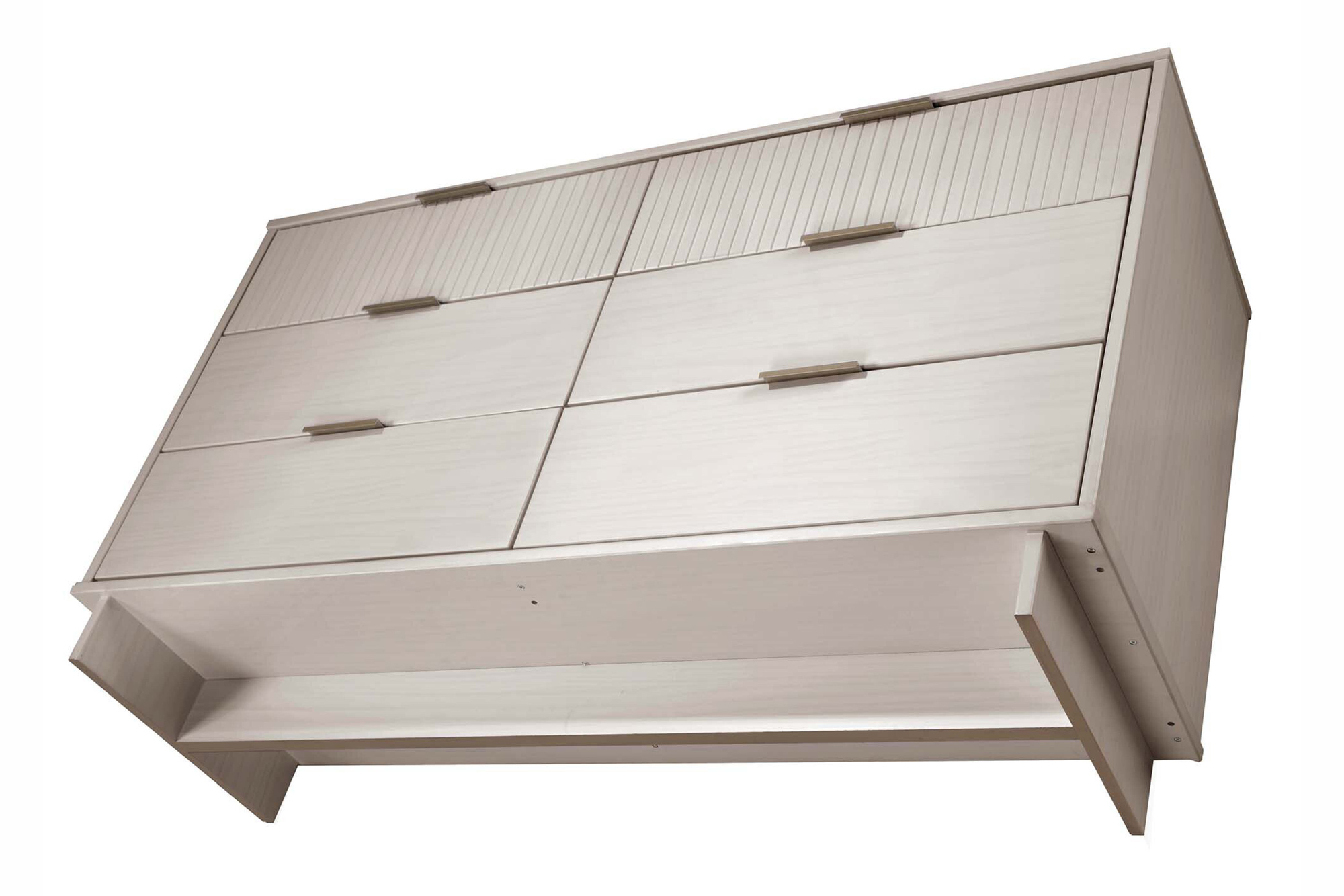 Granville 55.07-inch Wide Wood Double Dresser w/6 Full Extension Drawers