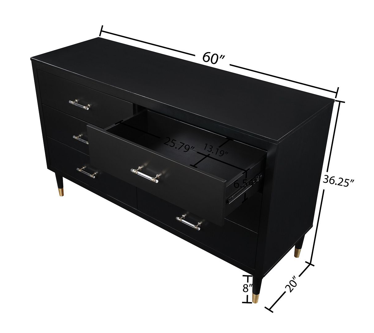 Stanton w/6 Full Extension Drawers