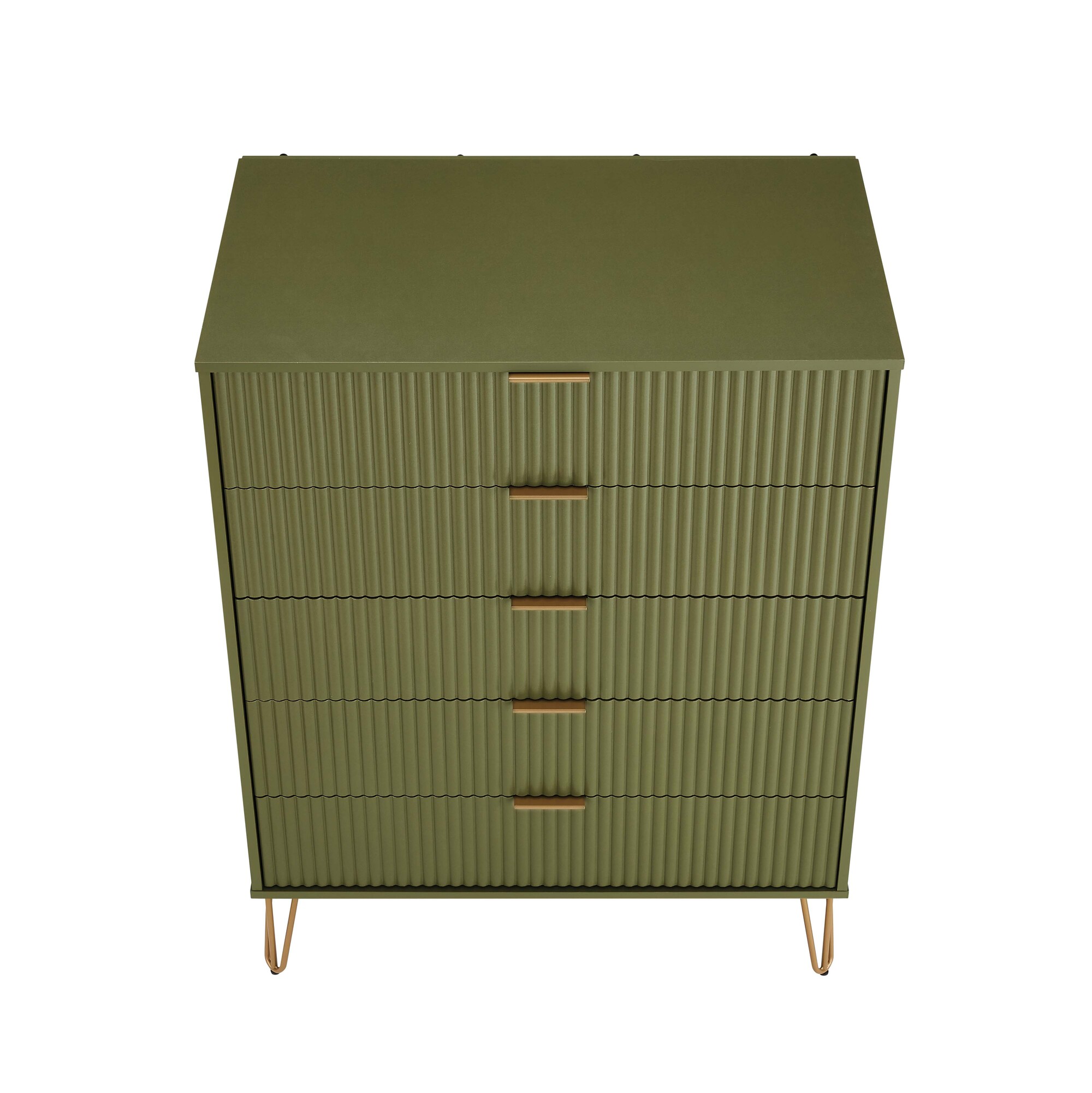 DUMBO 5-Drawer Tall MDF Dresser