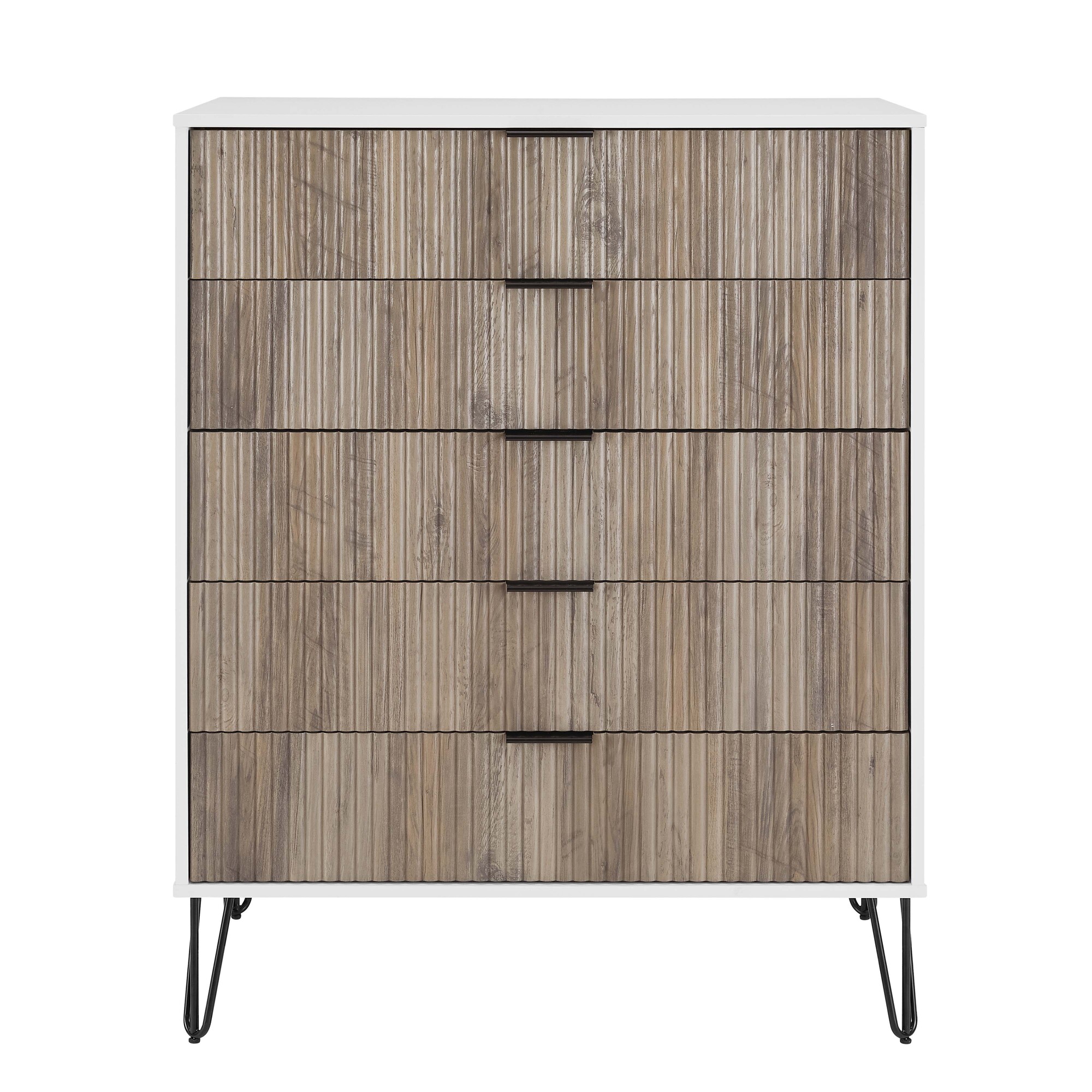 DUMBO 5-Drawer Tall MDF Dresser