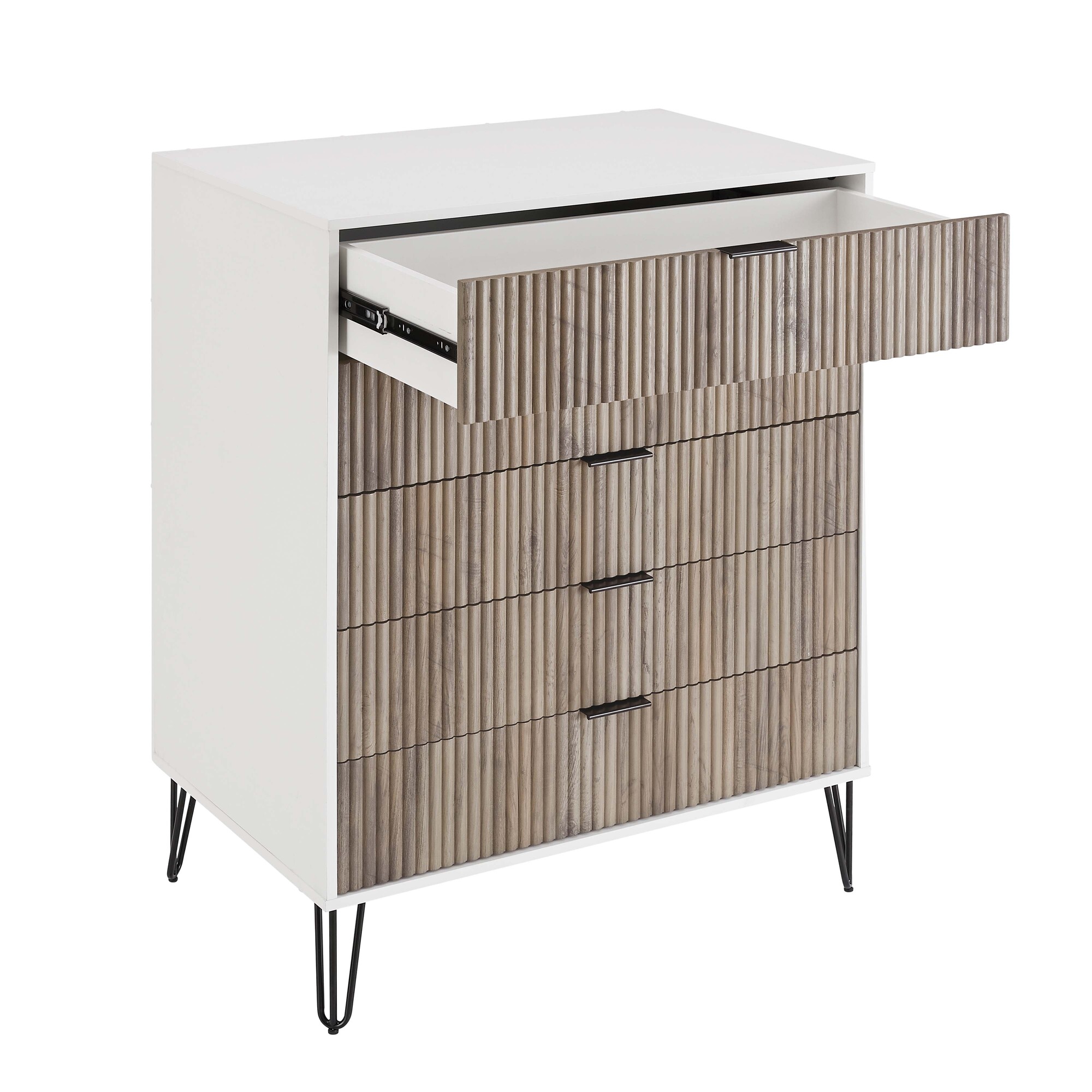 DUMBO 5-Drawer Tall MDF Dresser