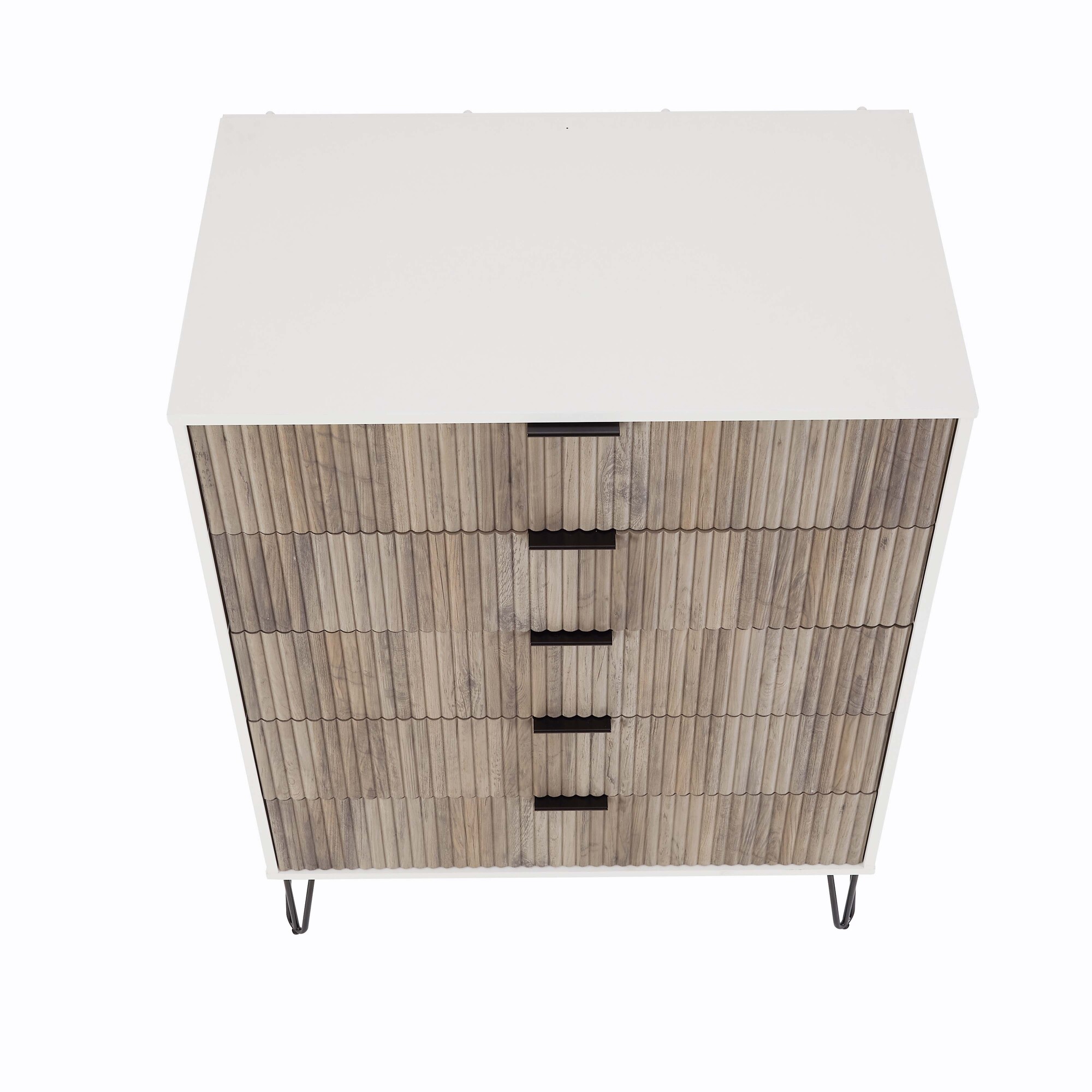 DUMBO 5-Drawer Tall MDF Dresser