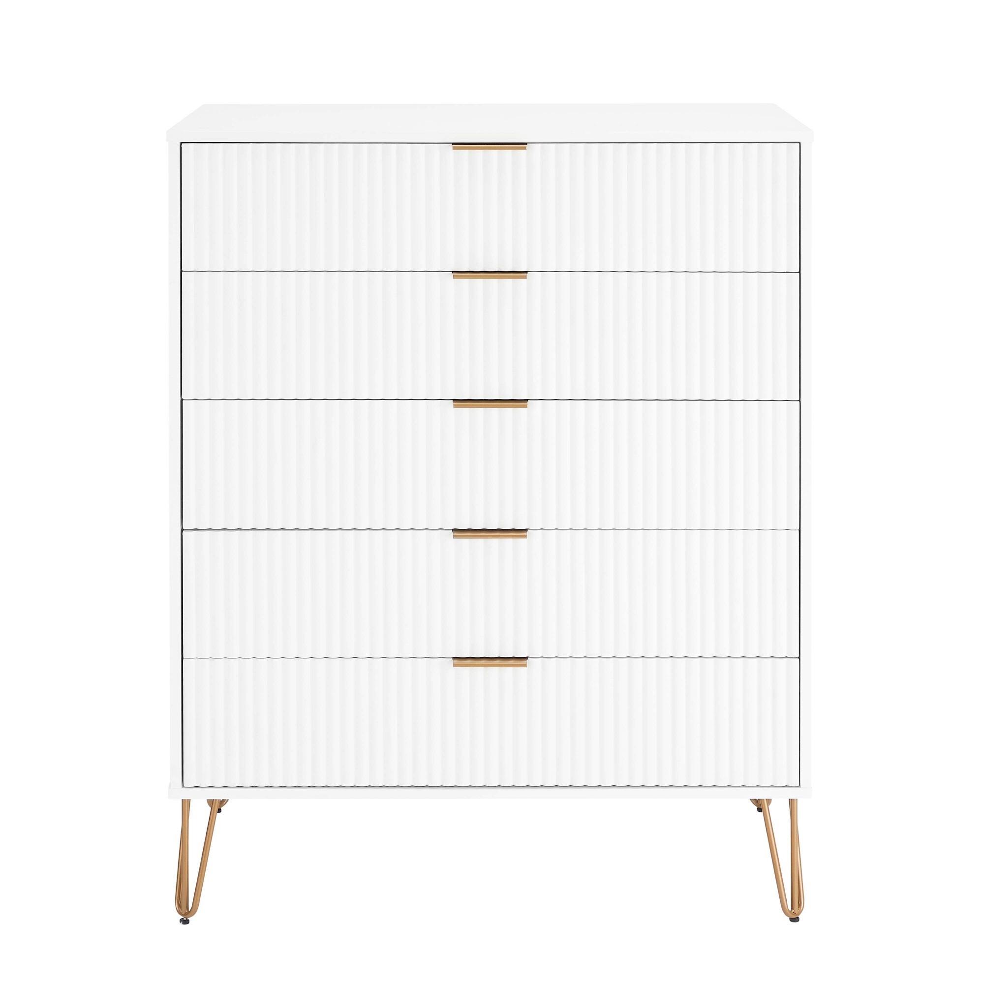 DUMBO 5-Drawer Tall MDF Dresser