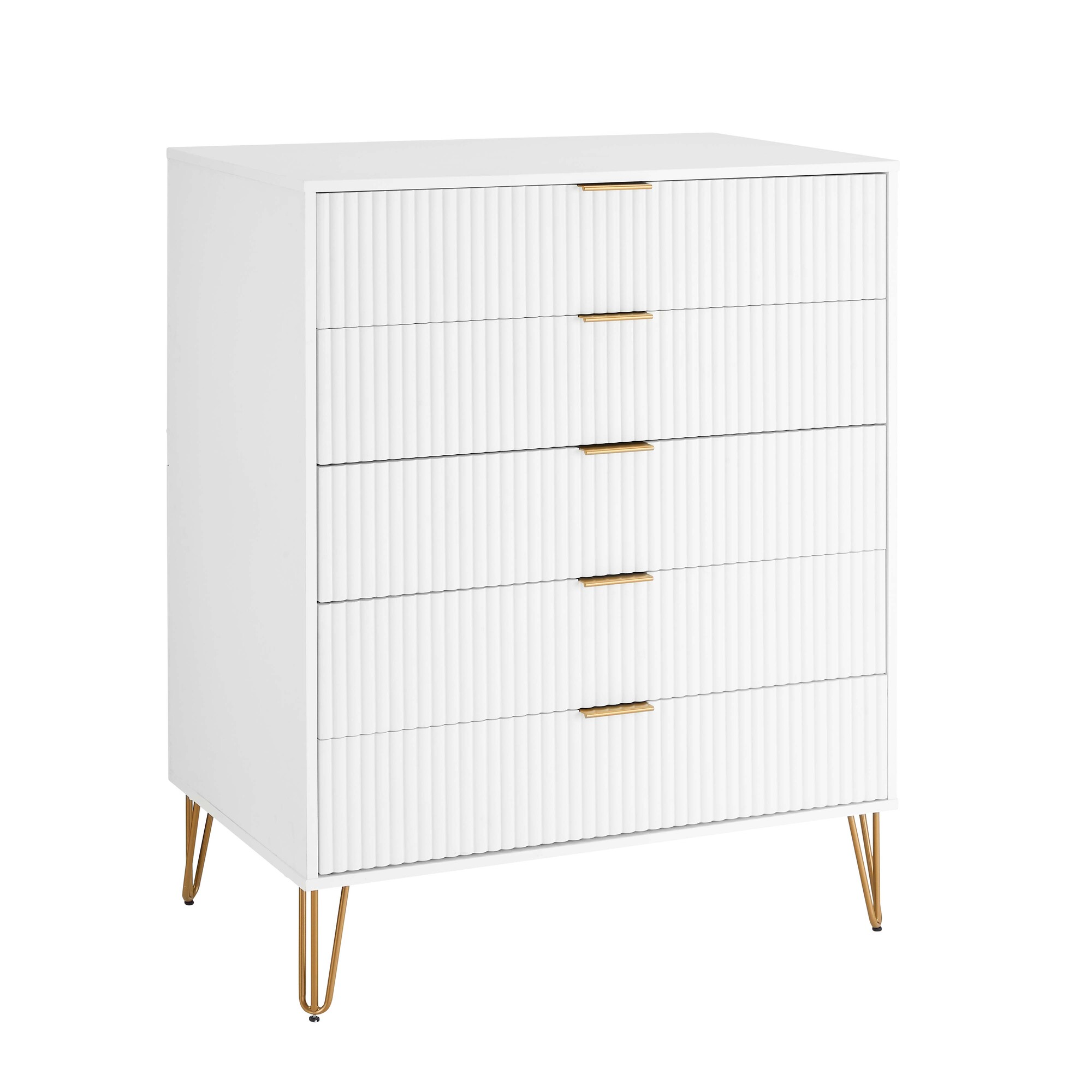 DUMBO 5-Drawer Tall MDF Dresser