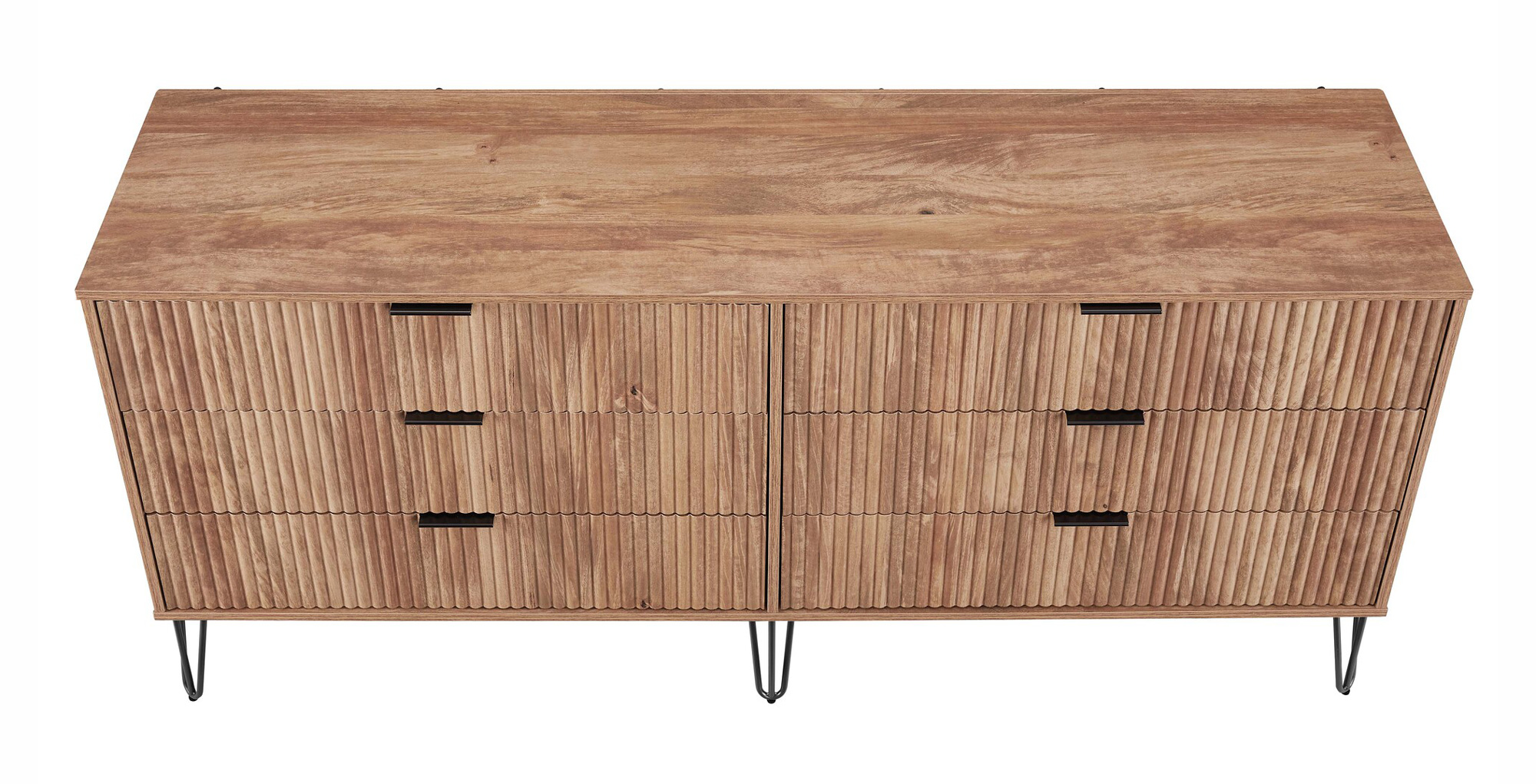 DUMBO 6-Drawer Low MDF Double Dresser
