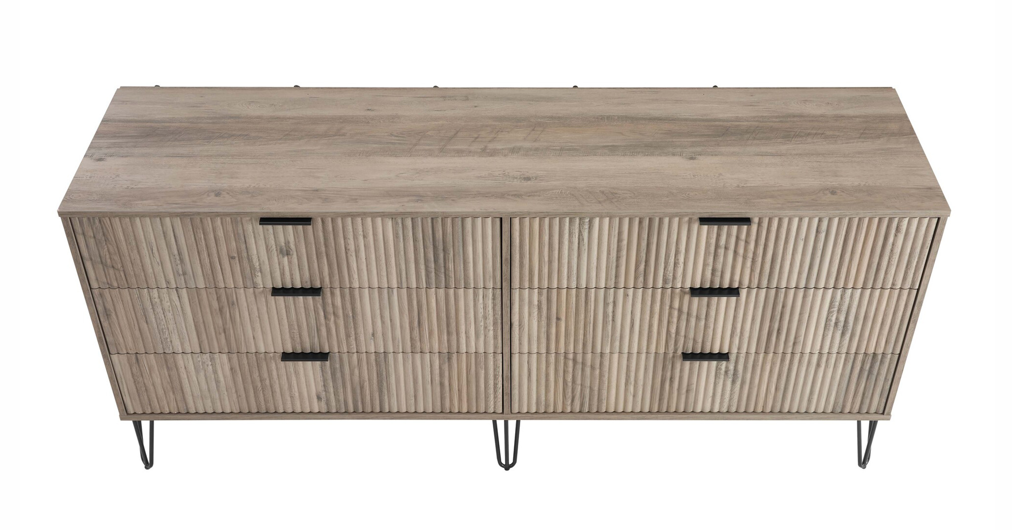 DUMBO 6-Drawer Low MDF Double Dresser