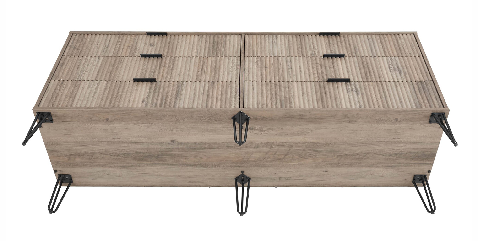 DUMBO 6-Drawer Low MDF Double Dresser