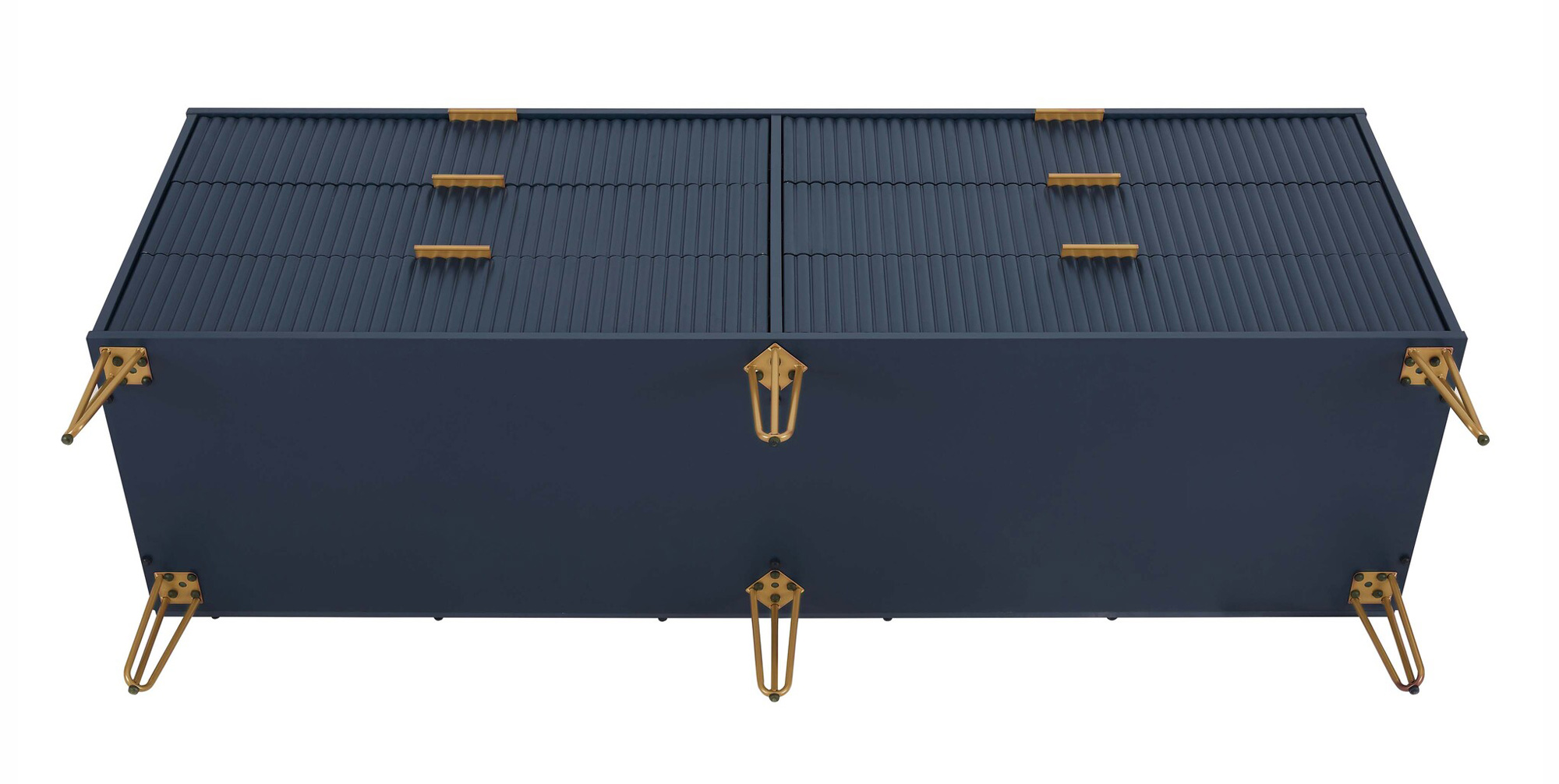 DUMBO 6-Drawer Low MDF Double Dresser