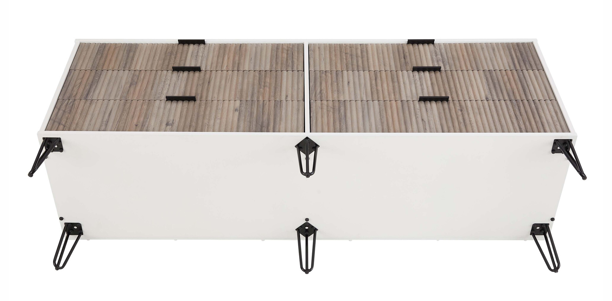 DUMBO 6-Drawer Low MDF Double Dresser