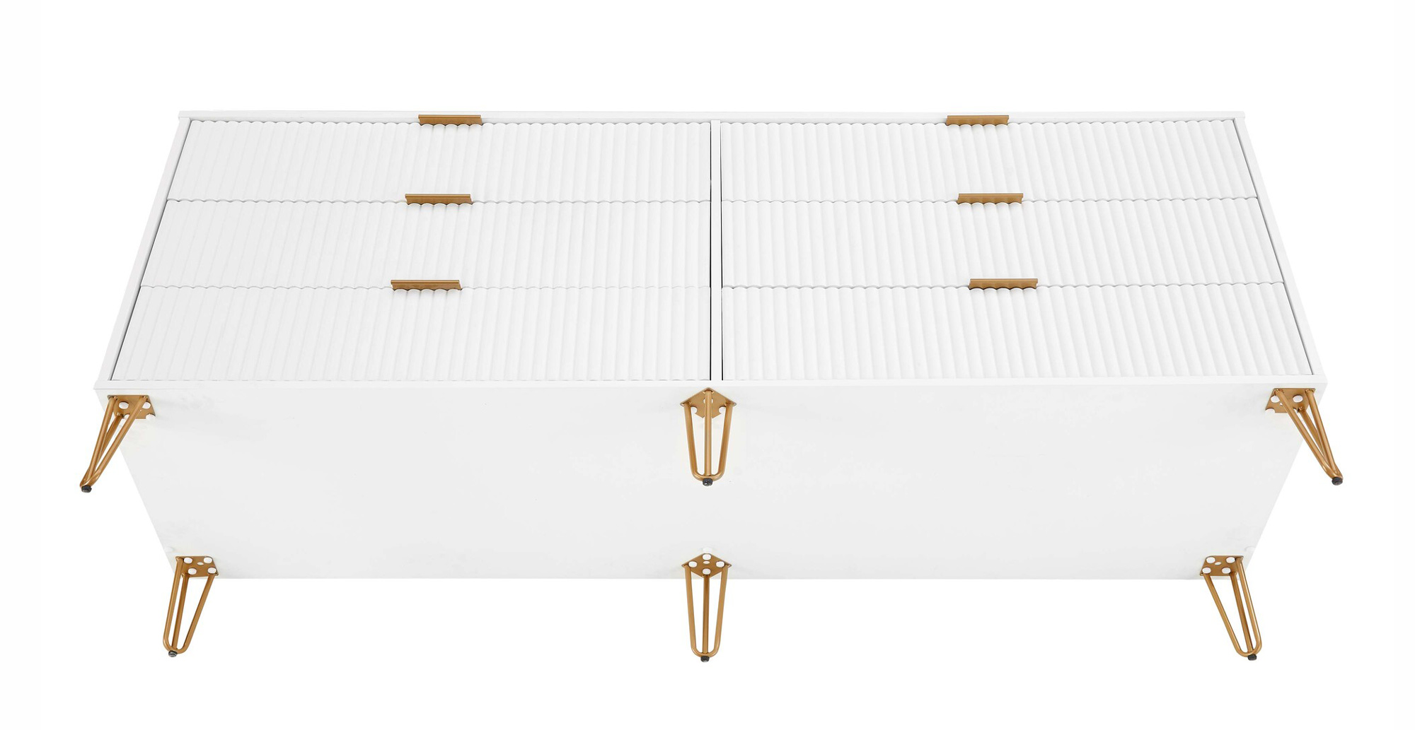 DUMBO 6-Drawer Low MDF Double Dresser